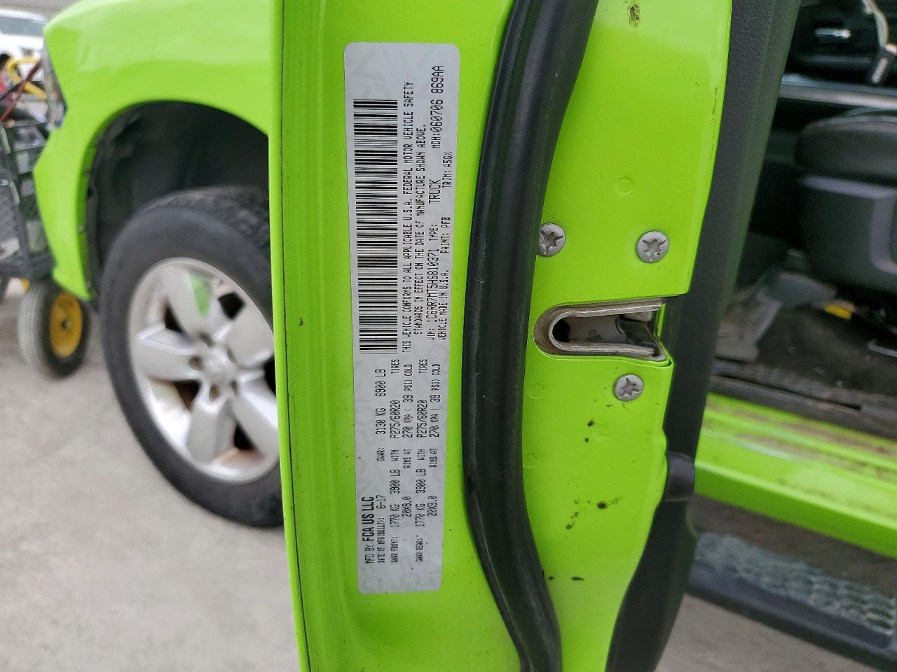 2017 Ram 1500 Sport Green vin: 1C6RR7MT5HS810371