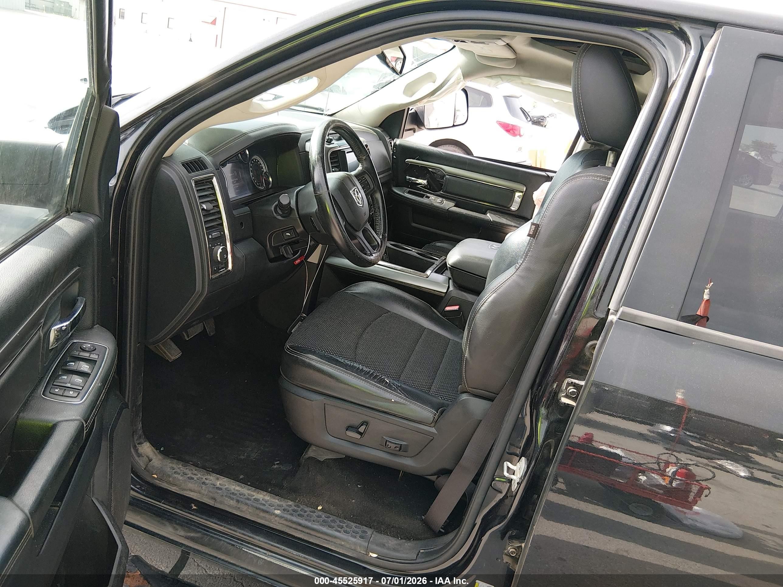 2015 Ram 1500 Sport Black vin: 1C6RR7MT6FS633746