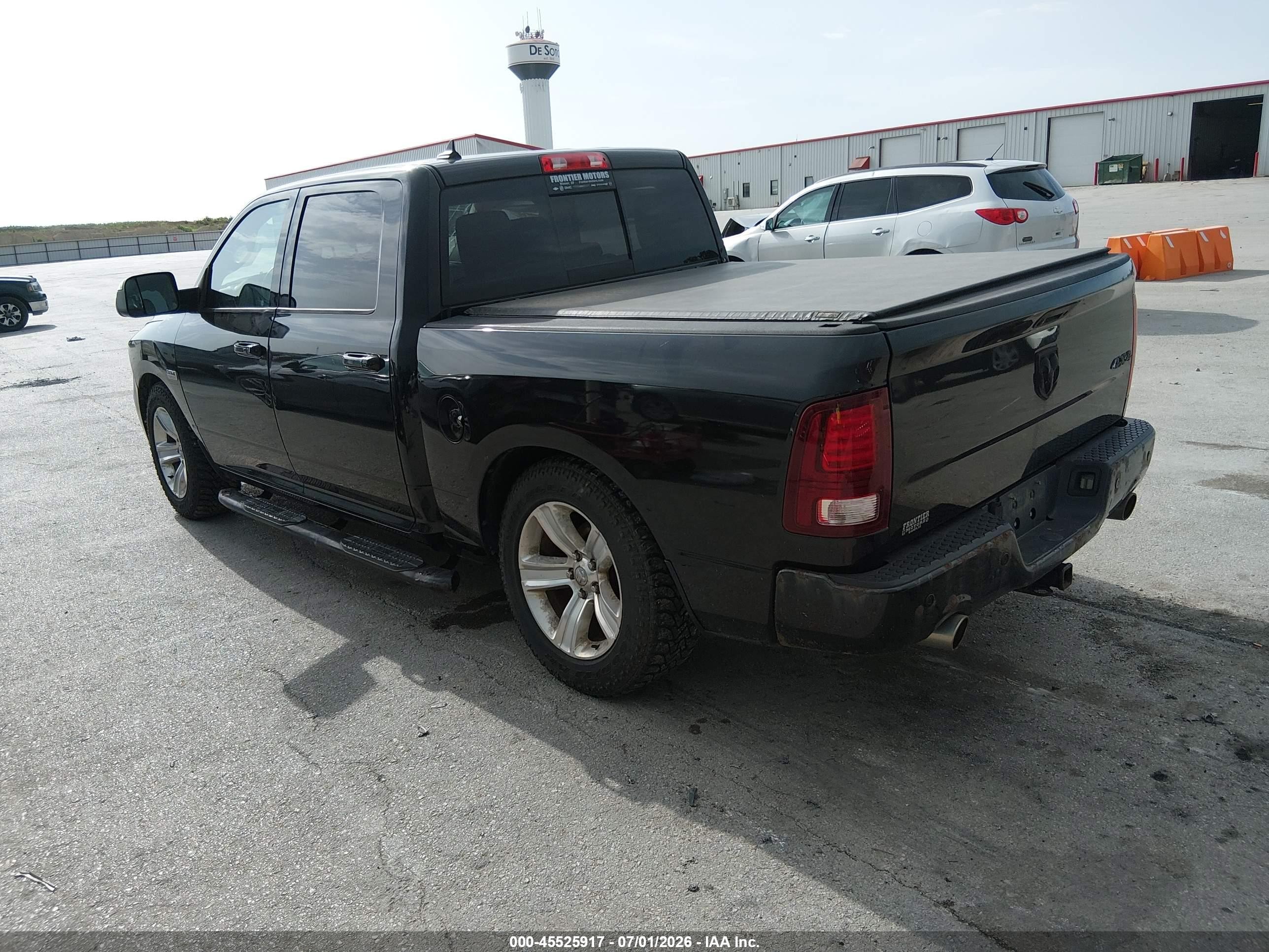 2015 Ram 1500 Sport Black vin: 1C6RR7MT6FS633746
