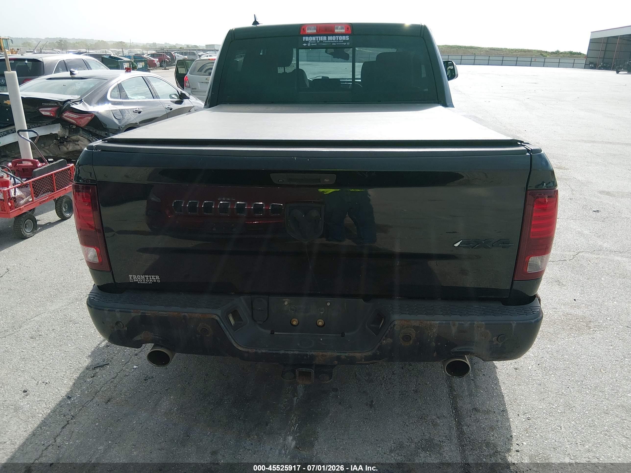 2015 Ram 1500 Sport Black vin: 1C6RR7MT6FS633746