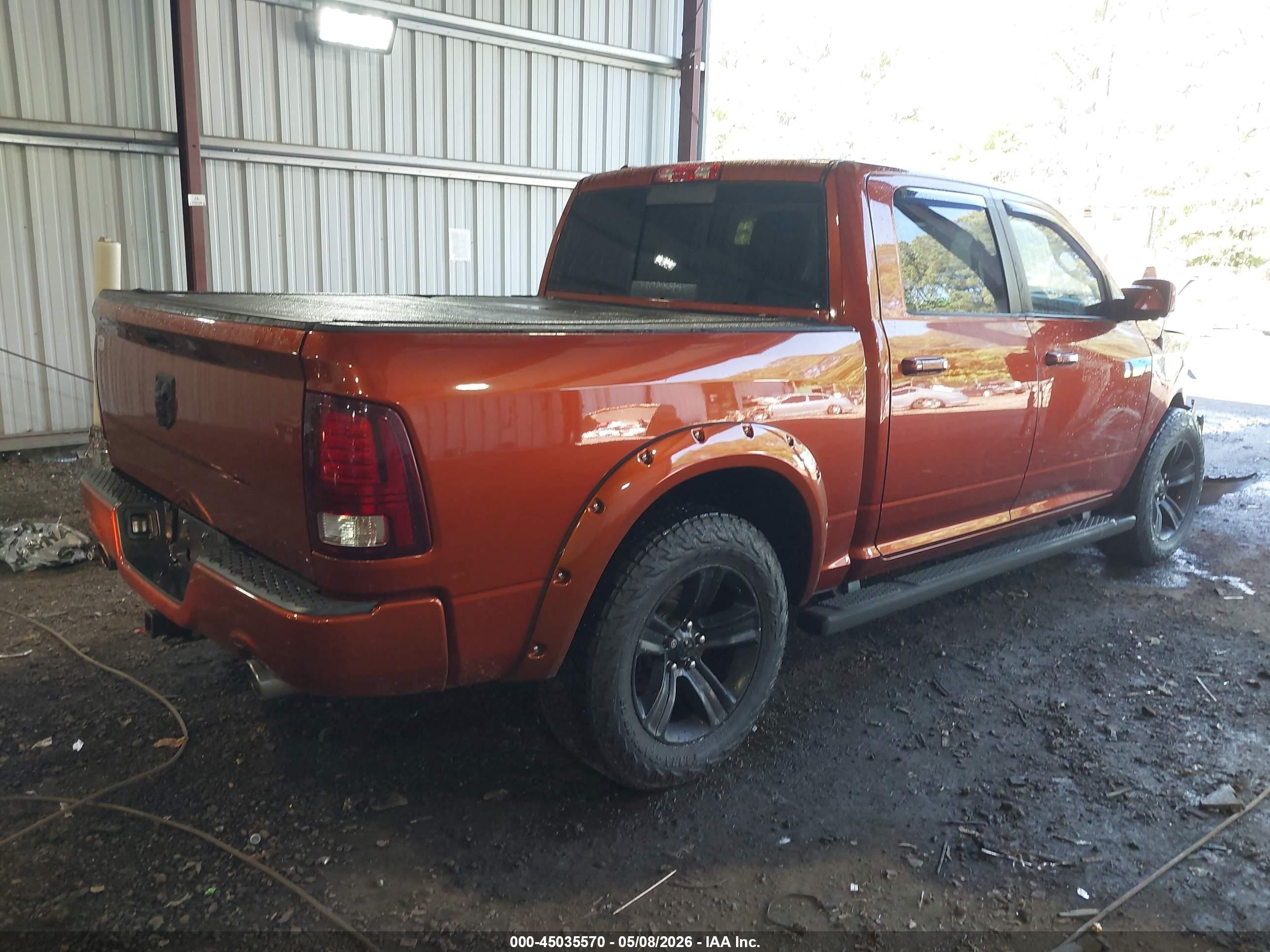 2013 Ram 1500 Sport Orange vin: 1C6RR7MT7DS652948