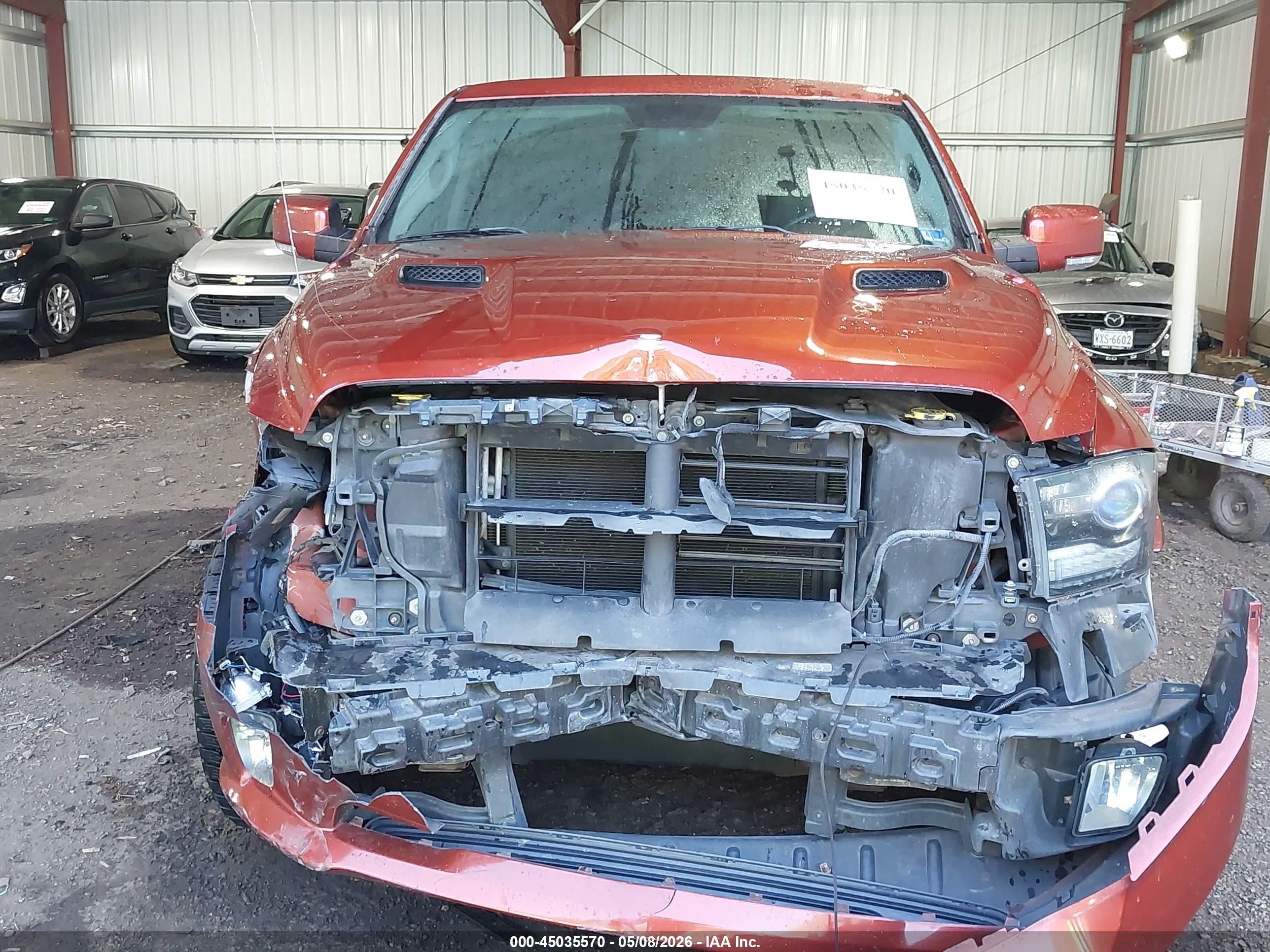 2013 Ram 1500 Sport Orange vin: 1C6RR7MT7DS652948
