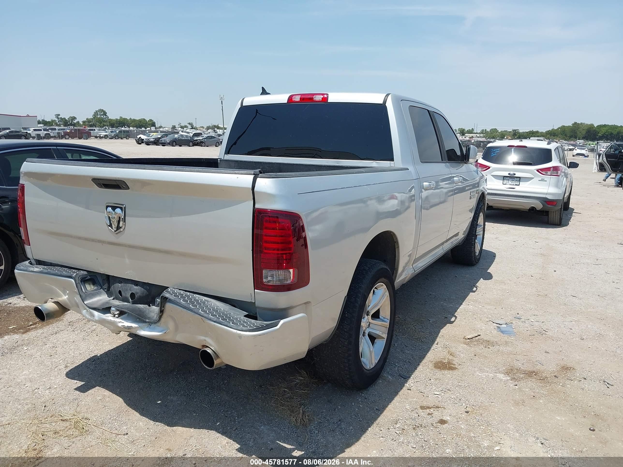2014 Ram 1500 Sport Silver vin: 1C6RR7MT7ES110931