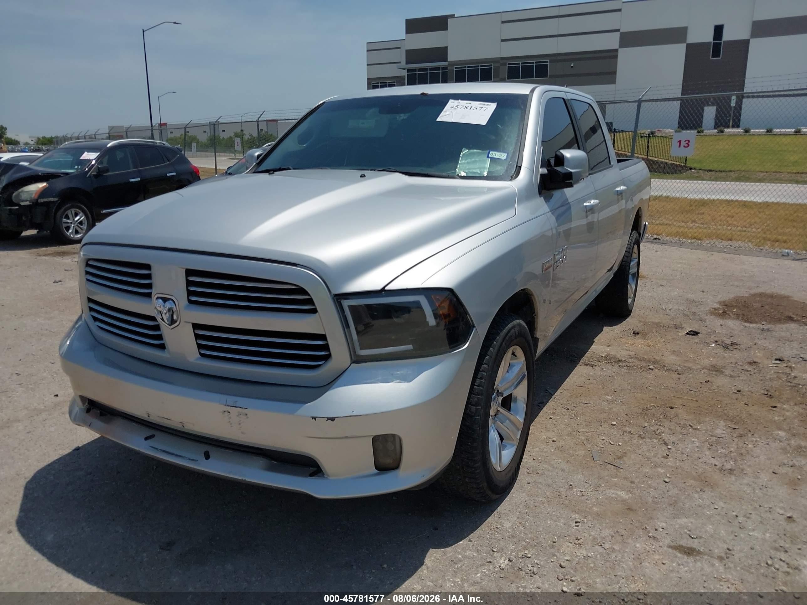 2014 Ram 1500 Sport Silver vin: 1C6RR7MT7ES110931