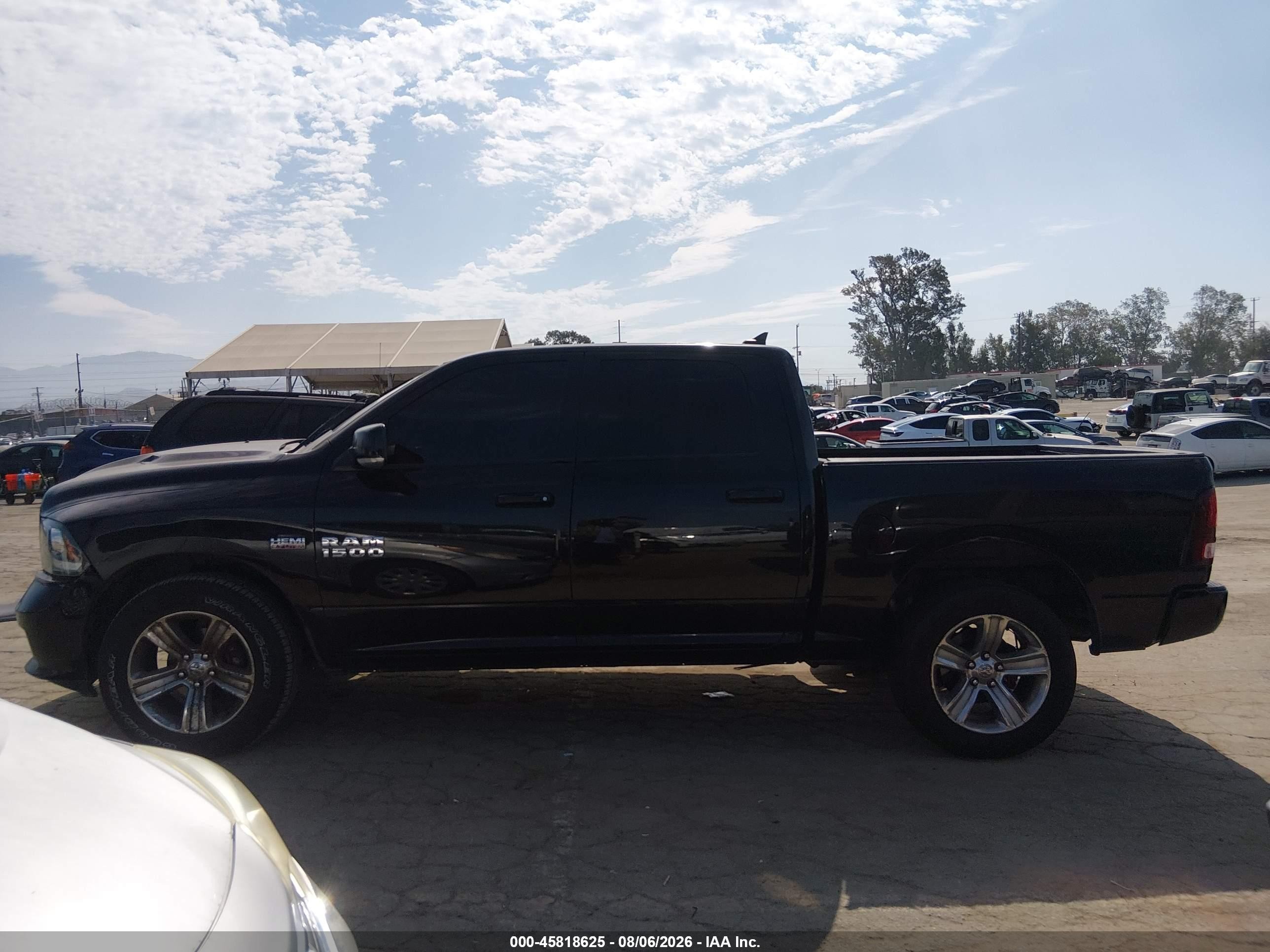 2014 Ram 1500 Sport Black vin: 1C6RR7MT7ES284224