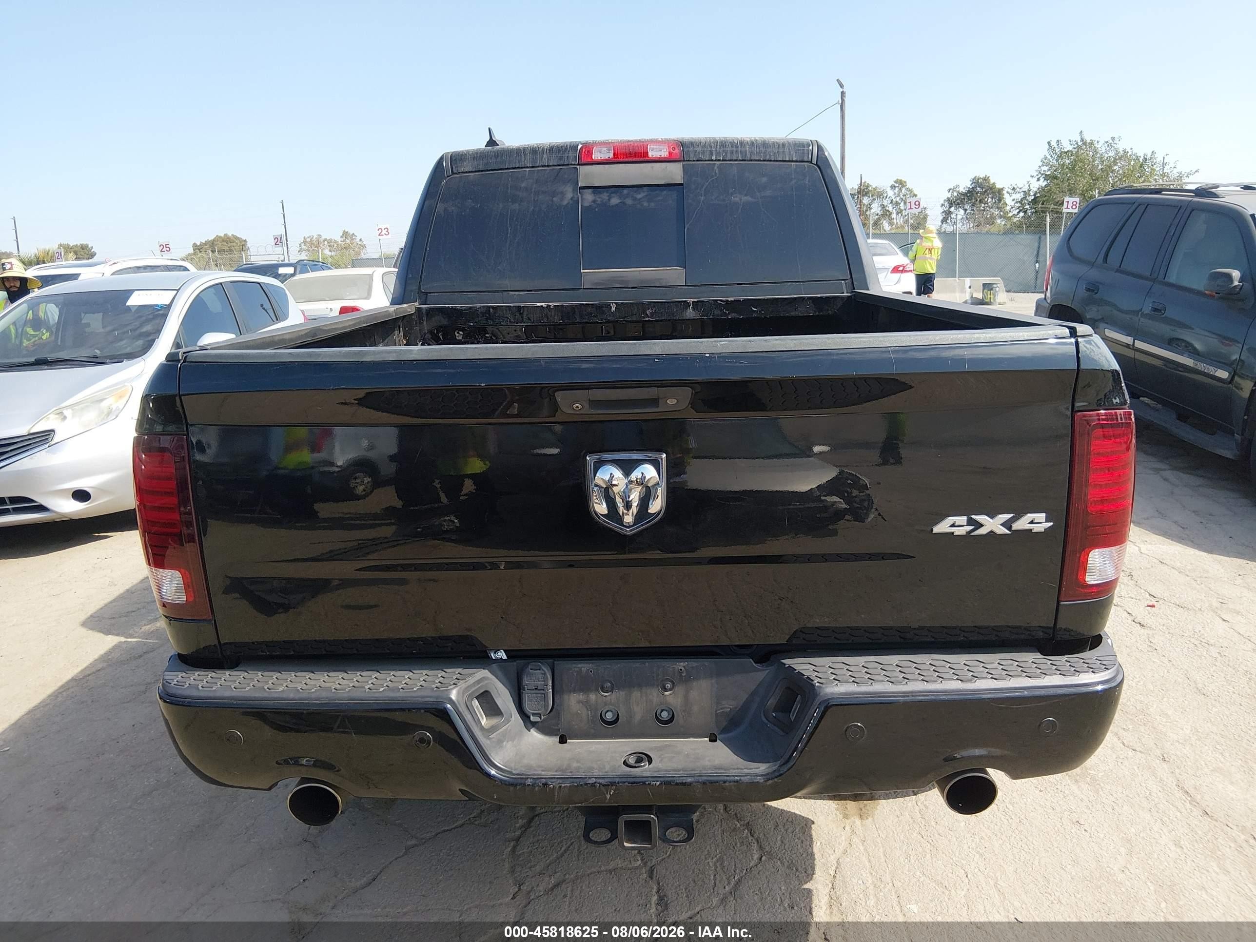 2014 Ram 1500 Sport Black vin: 1C6RR7MT7ES284224