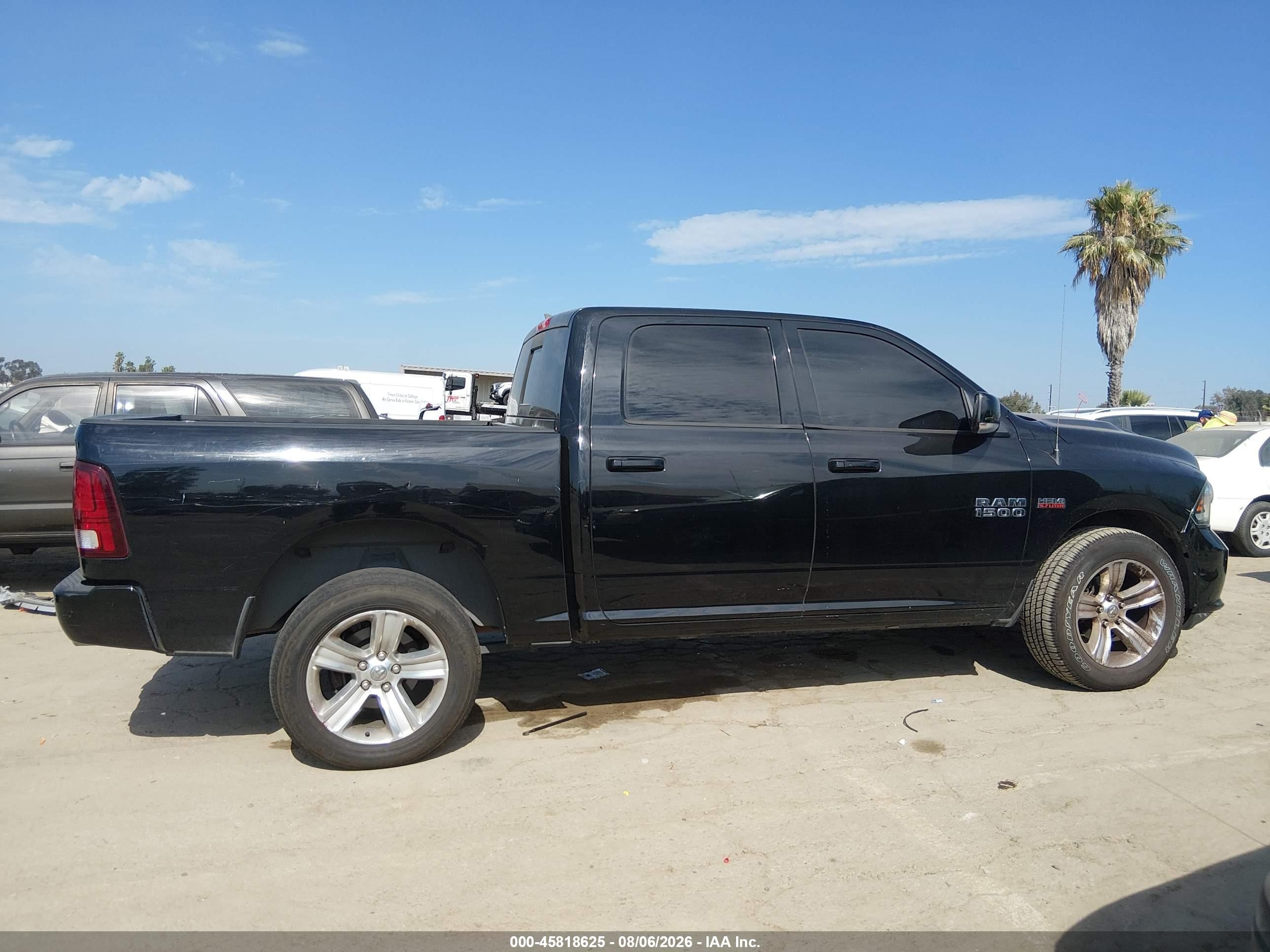 2014 Ram 1500 Sport Black vin: 1C6RR7MT7ES284224