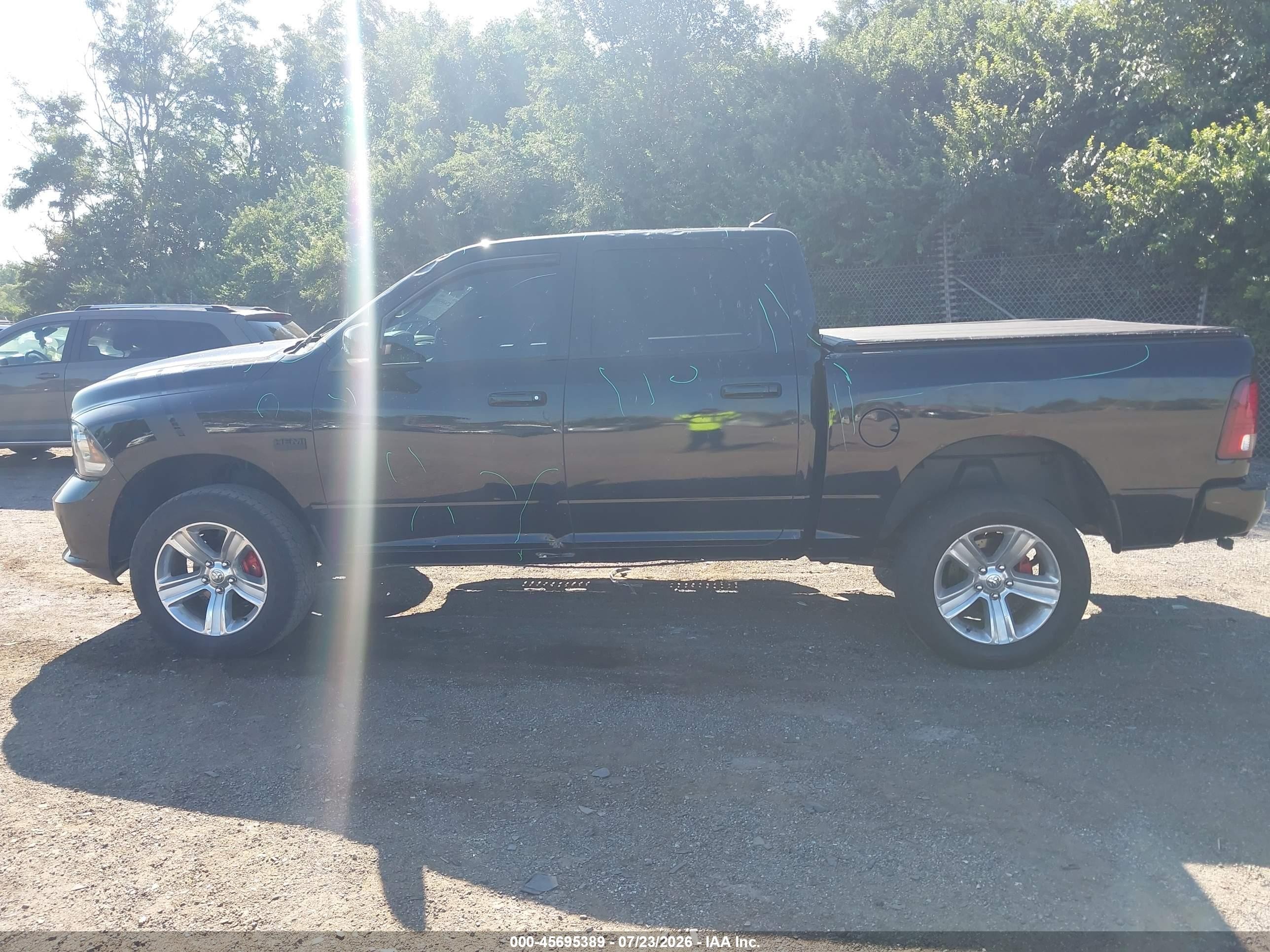 2014 Ram 1500 Sport Черный vin: 1C6RR7MT7ES303306