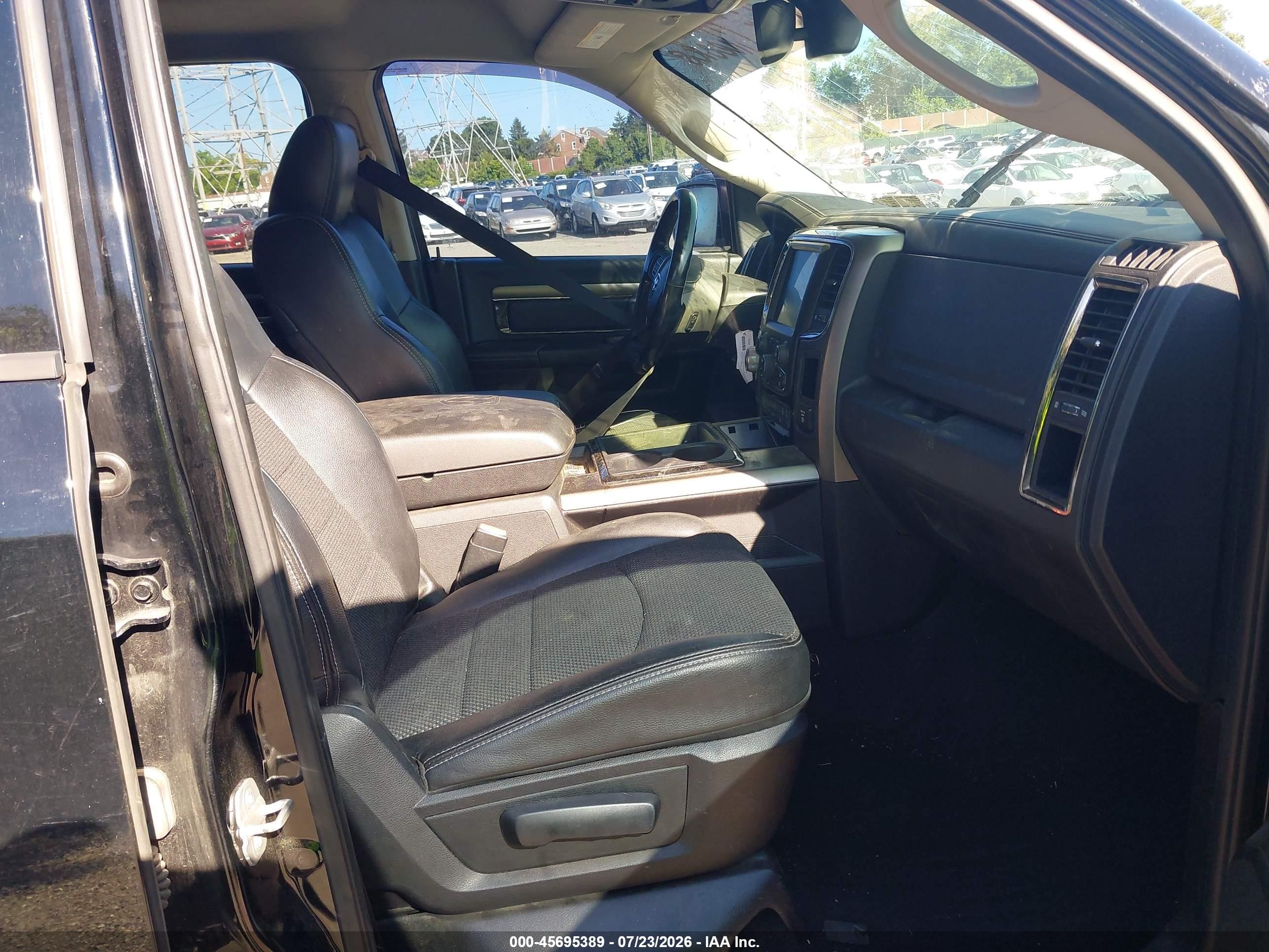 2014 Ram 1500 Sport Черный vin: 1C6RR7MT7ES303306