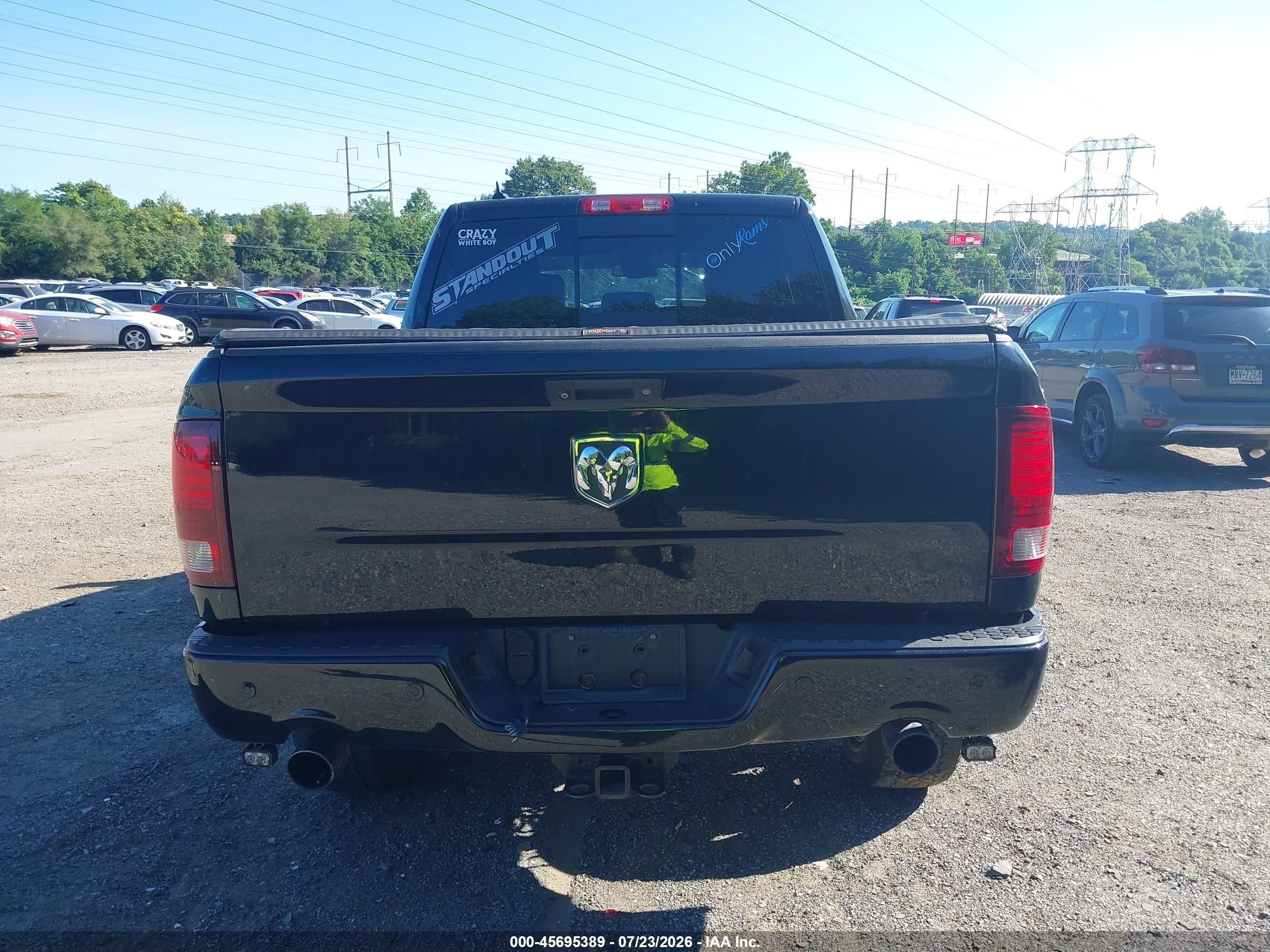 2014 Ram 1500 Sport Черный vin: 1C6RR7MT7ES303306