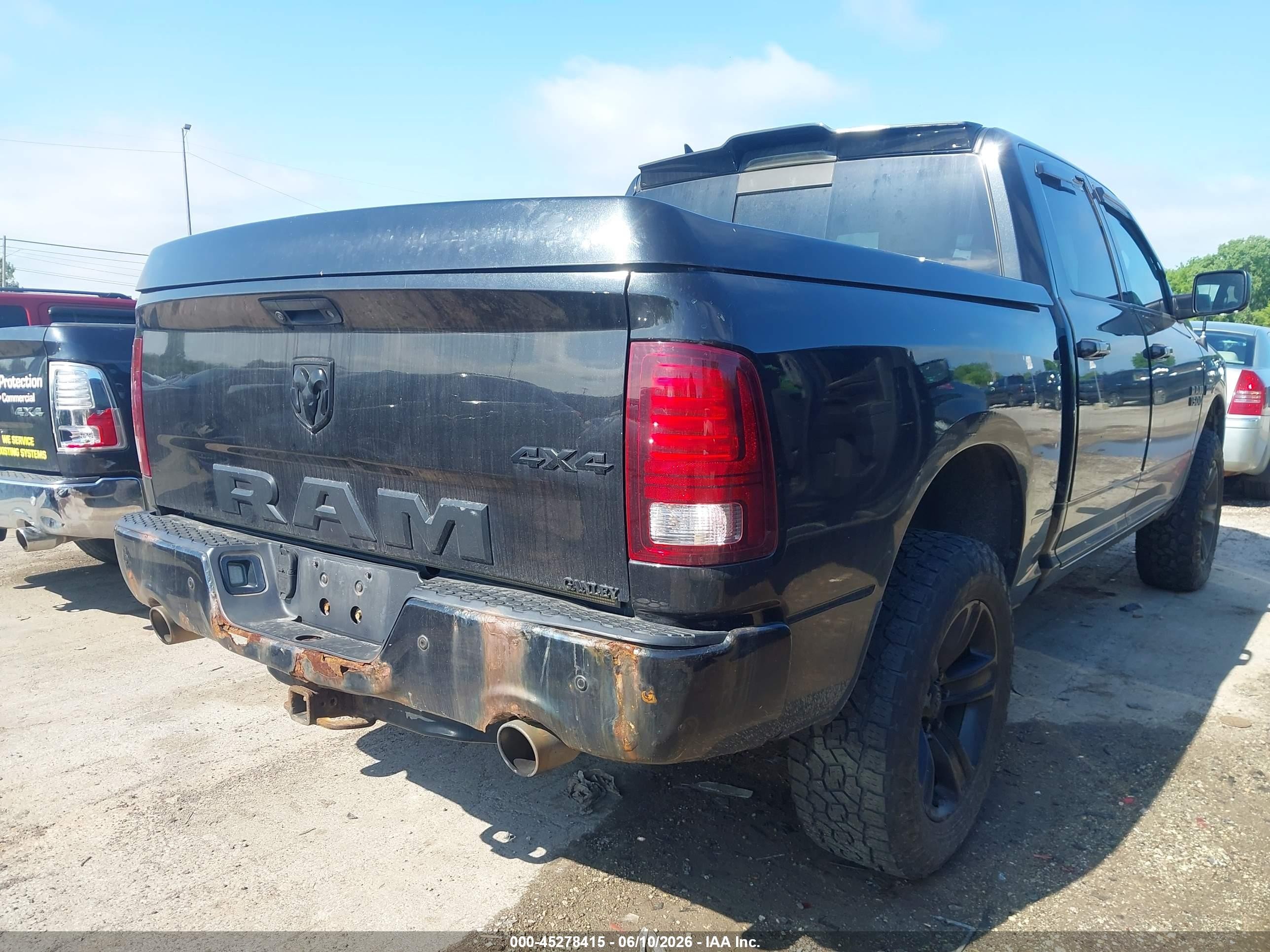 2016 Ram 1500 Sport Black vin: 1C6RR7MT7GS351696