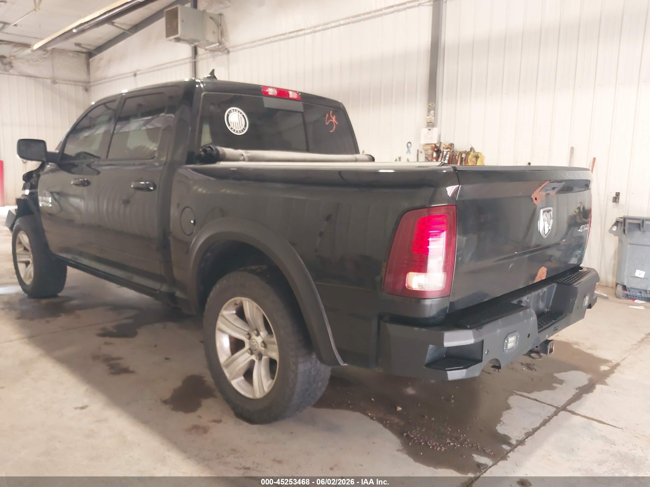 2013 Ram 1500 Sport Black vin: 1C6RR7MT8DS514092