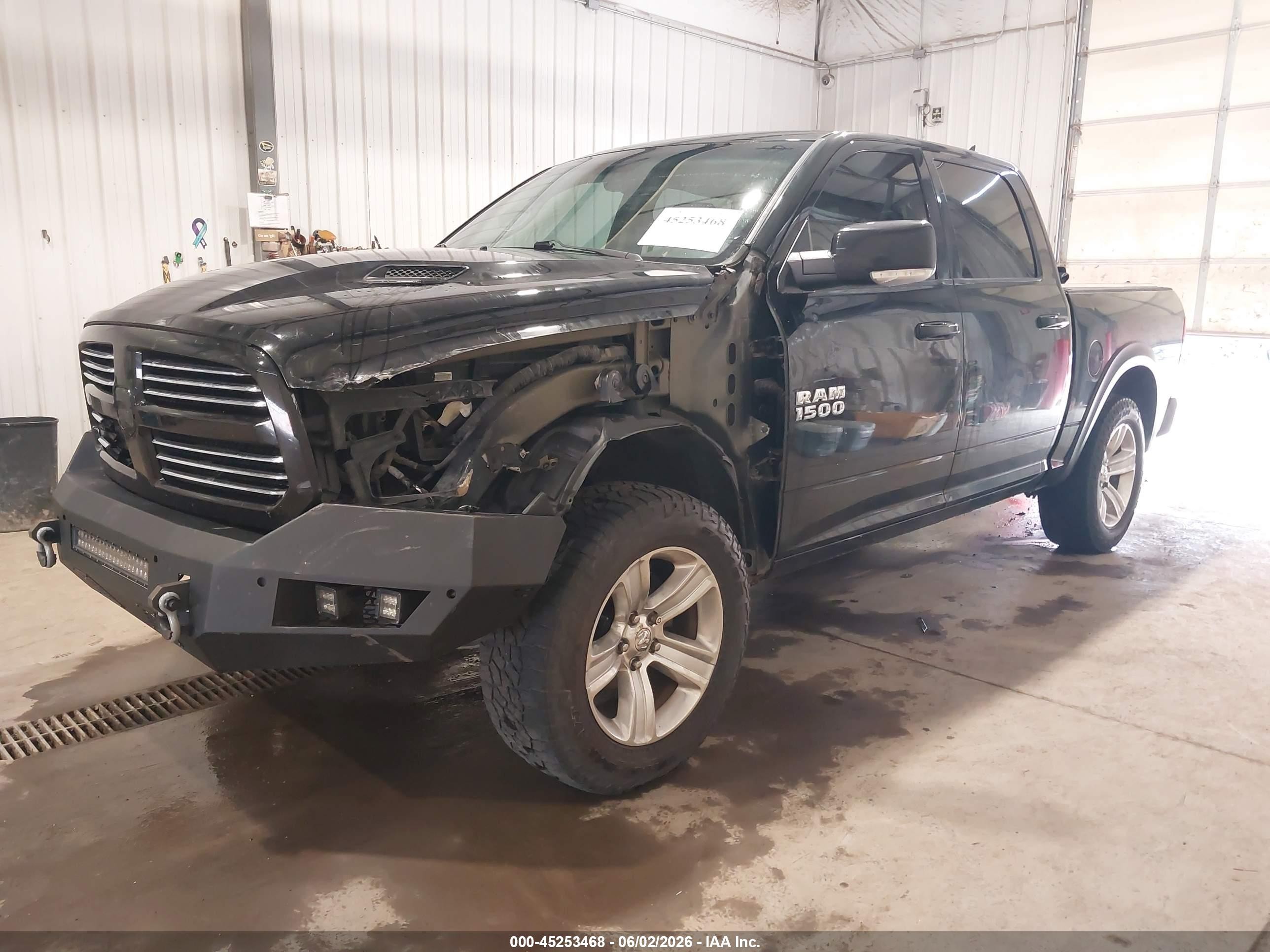 2013 Ram 1500 Sport Black vin: 1C6RR7MT8DS514092