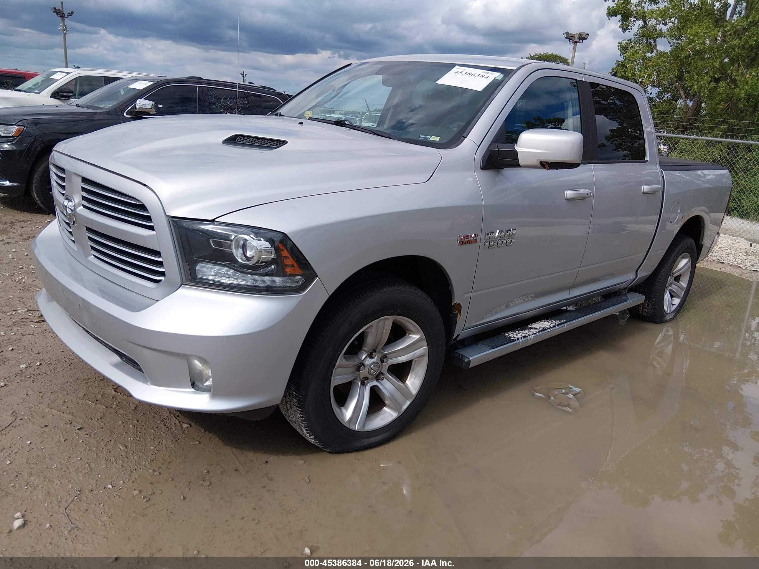 2013 Ram 1500 Sport Silver vin: 1C6RR7MT8DS536819