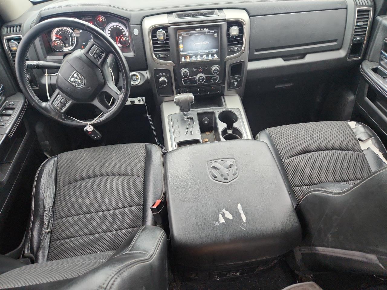 2013 Ram 1500 Sport White vin: 1C6RR7MT8DS552132 Damage: Left Front Seat, Worn, Replacement Required