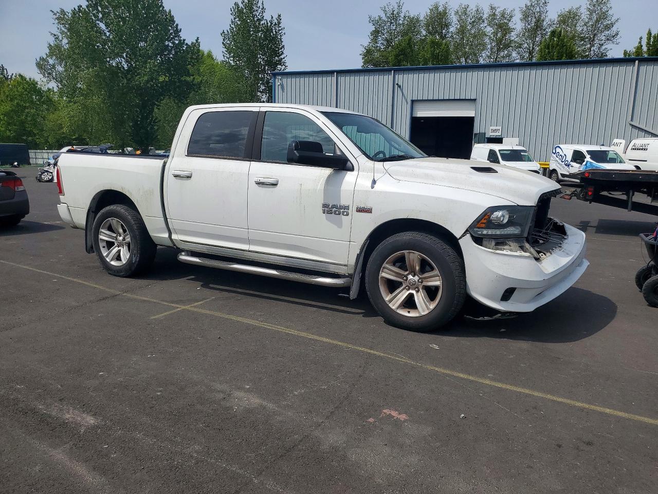 2013 Ram 1500 Sport White vin: 1C6RR7MT8DS569948