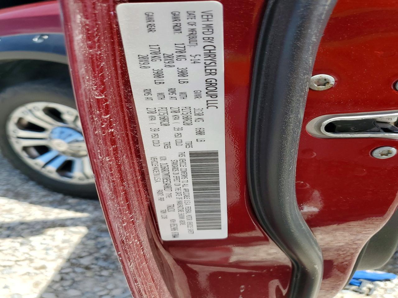 2014 Ram 1500 Sport Red vin: 1C6RR7MT8ES348027