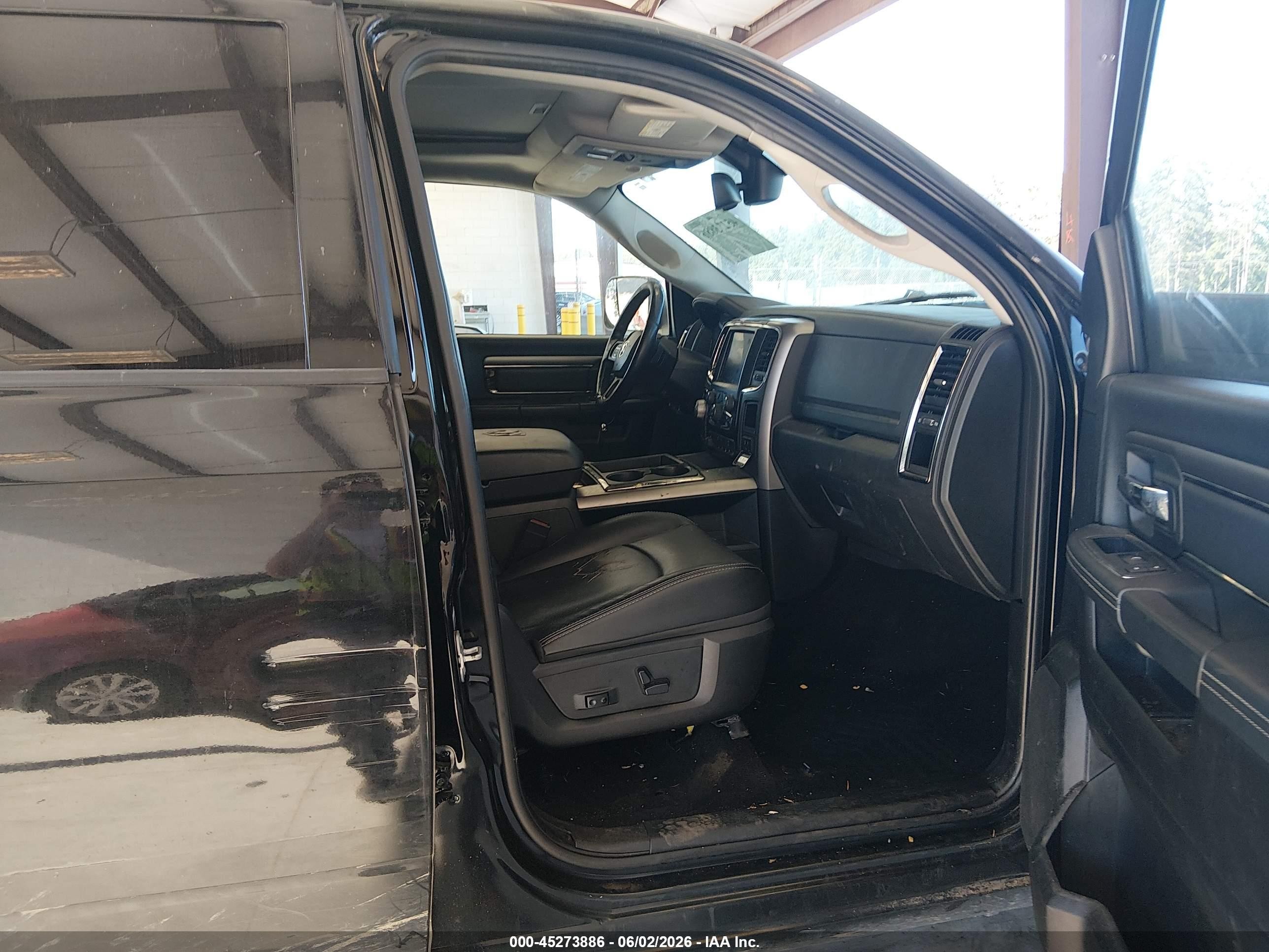 2014 Ram 1500 Sport Black vin: 1C6RR7MT8ES417816