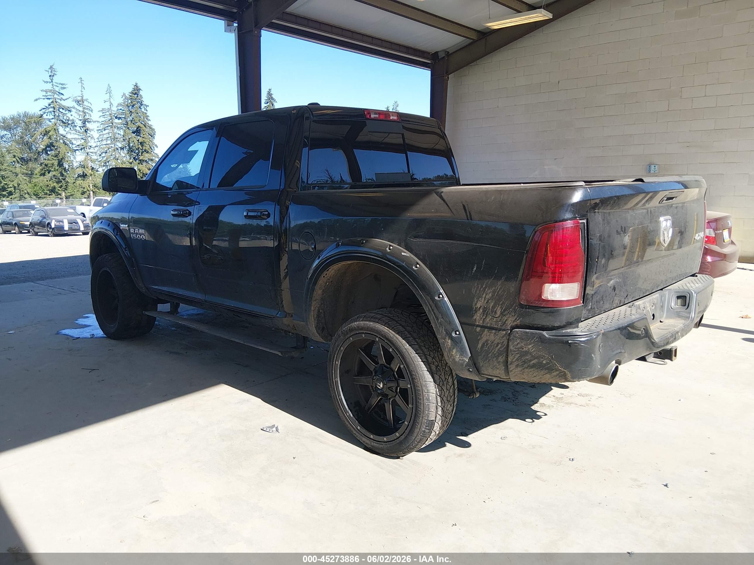 2014 Ram 1500 Sport Black vin: 1C6RR7MT8ES417816
