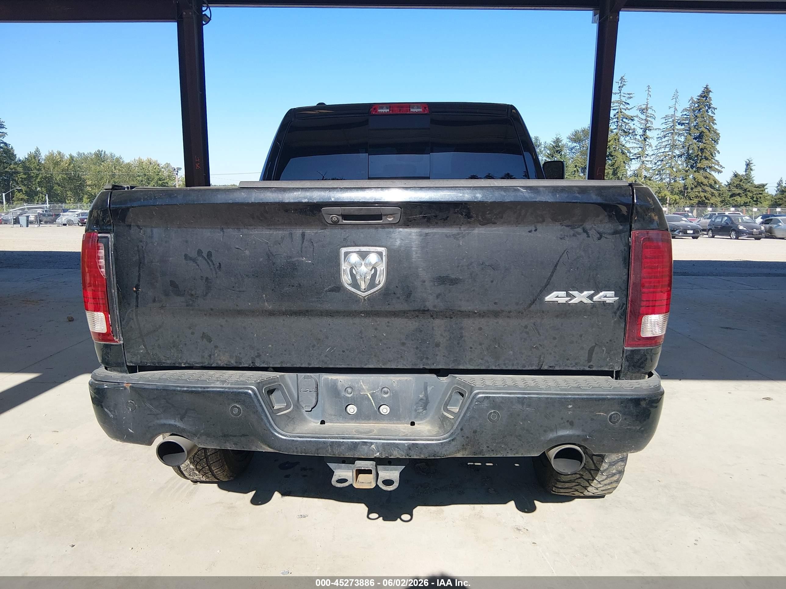 2014 Ram 1500 Sport Black vin: 1C6RR7MT8ES417816