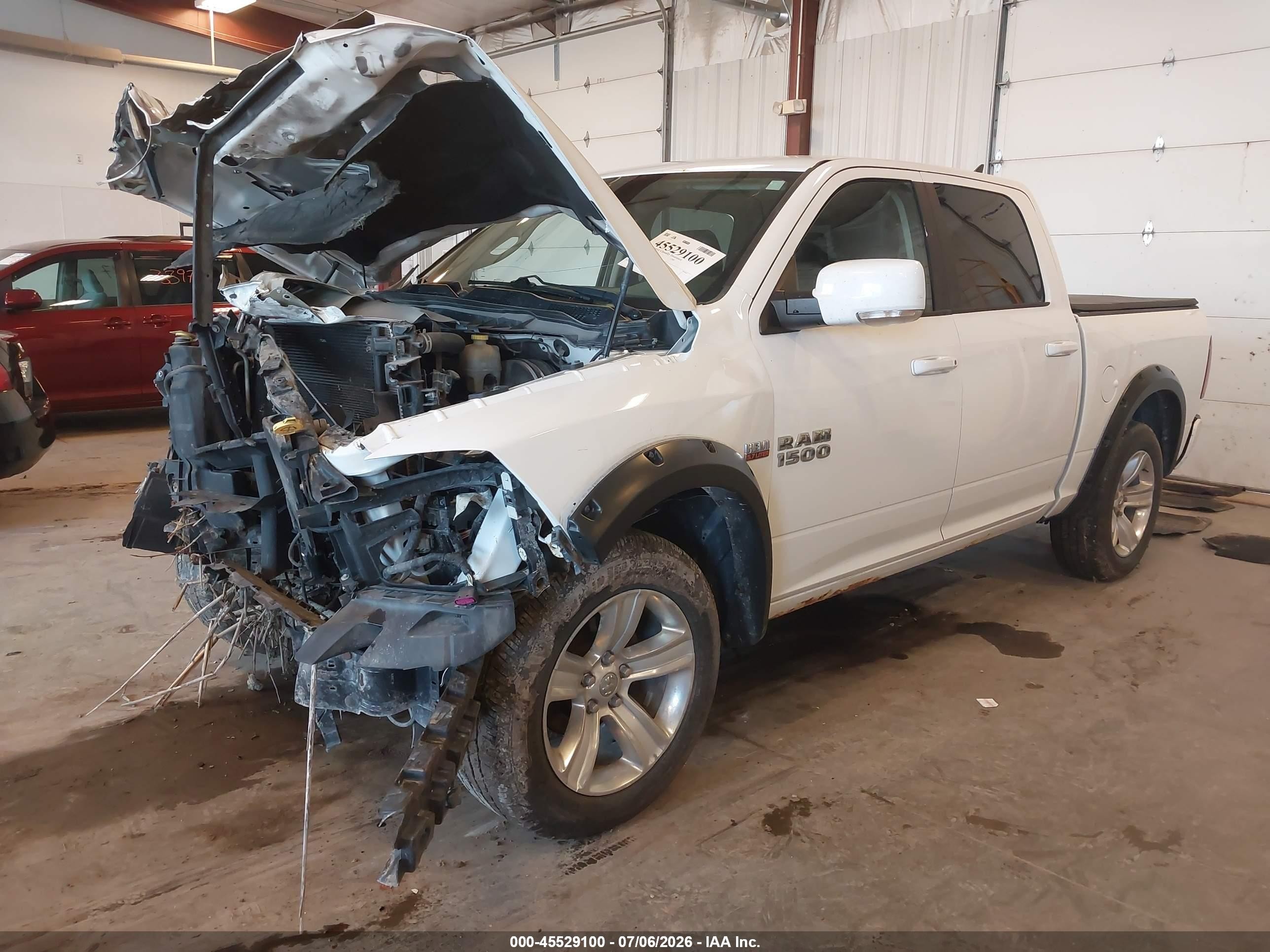 2014 Ram 1500 Sport White vin: 1C6RR7MT8ES421347