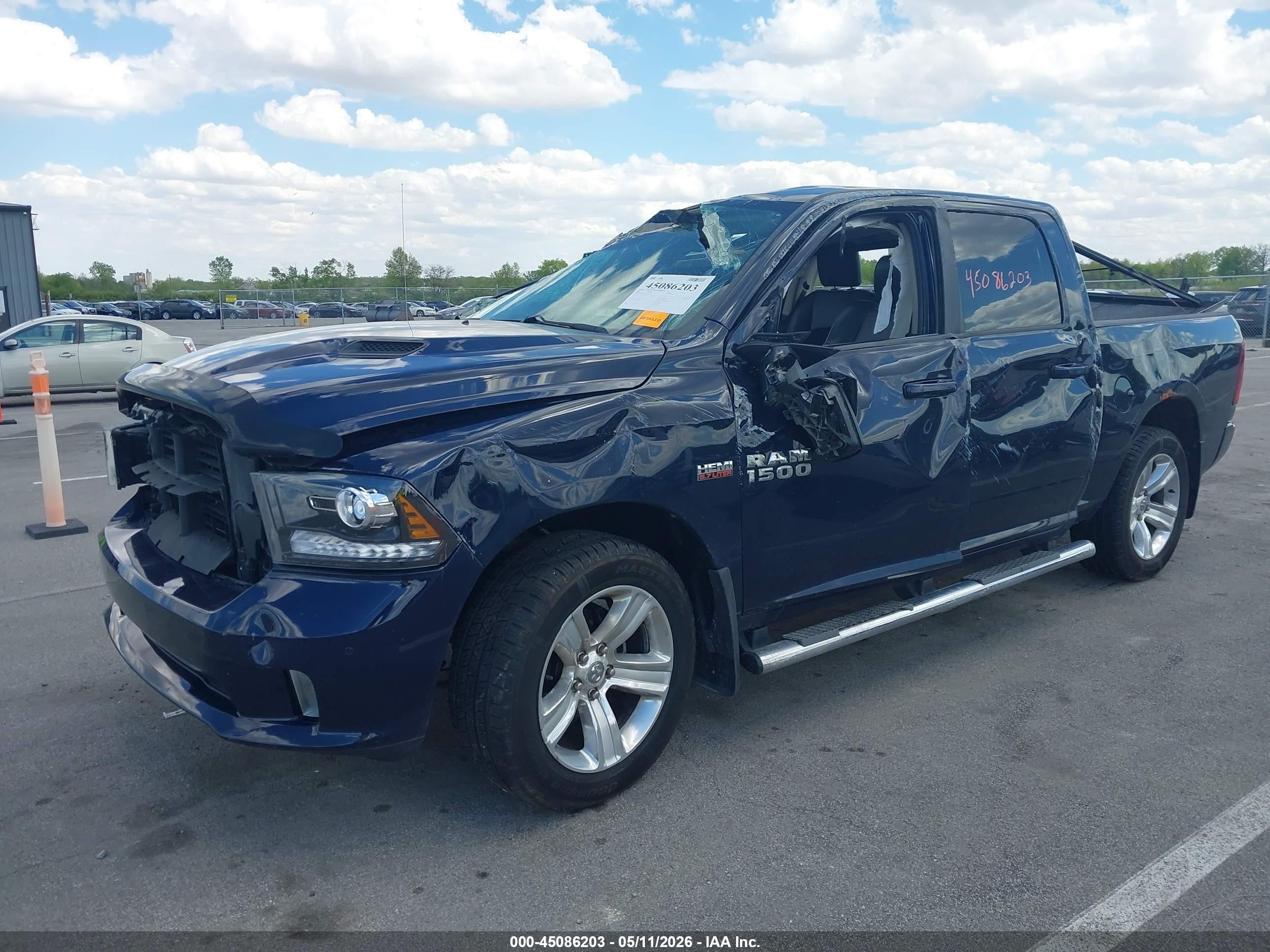 2015 Ram 1500 Sport Blue vin: 1C6RR7MT8FS534023