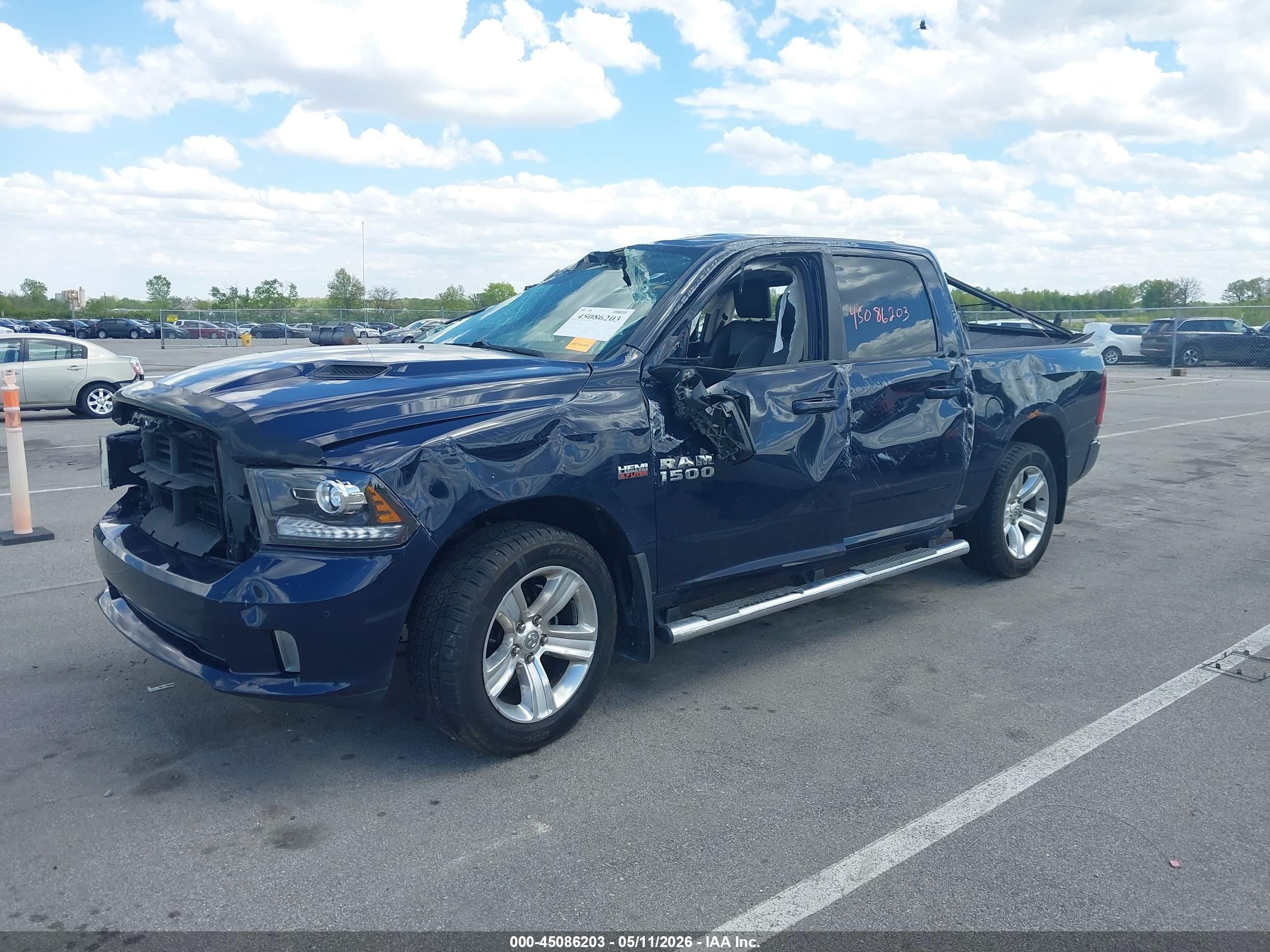 2015 Ram 1500 Sport Blue vin: 1C6RR7MT8FS534023