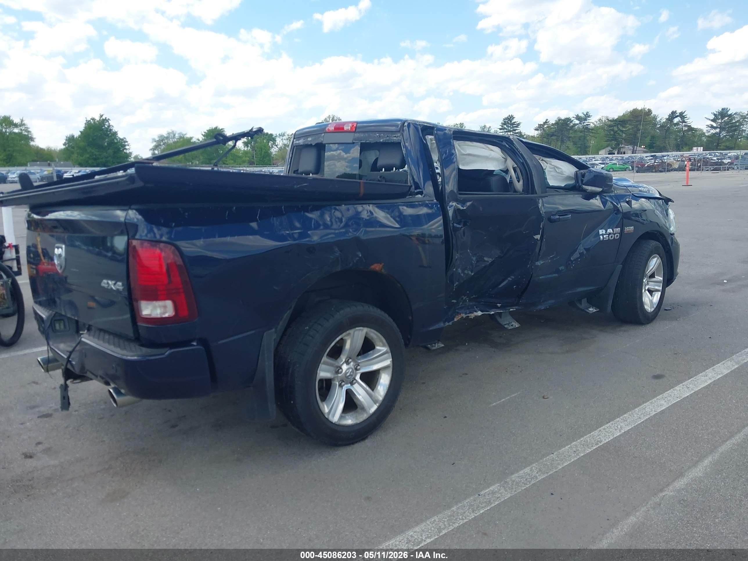2015 Ram 1500 Sport Blue vin: 1C6RR7MT8FS534023