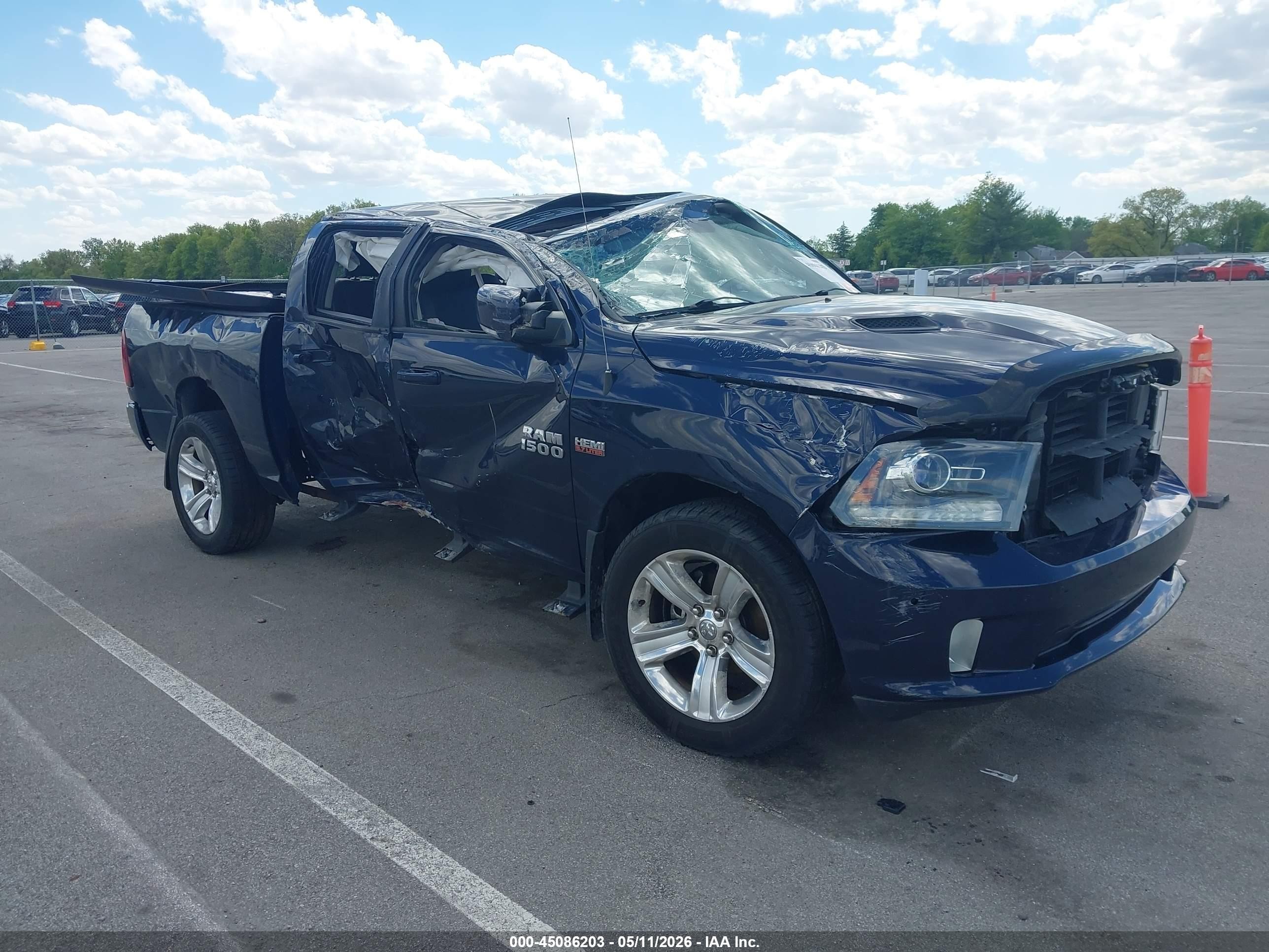 2015 Ram 1500 Sport Blue vin: 1C6RR7MT8FS534023