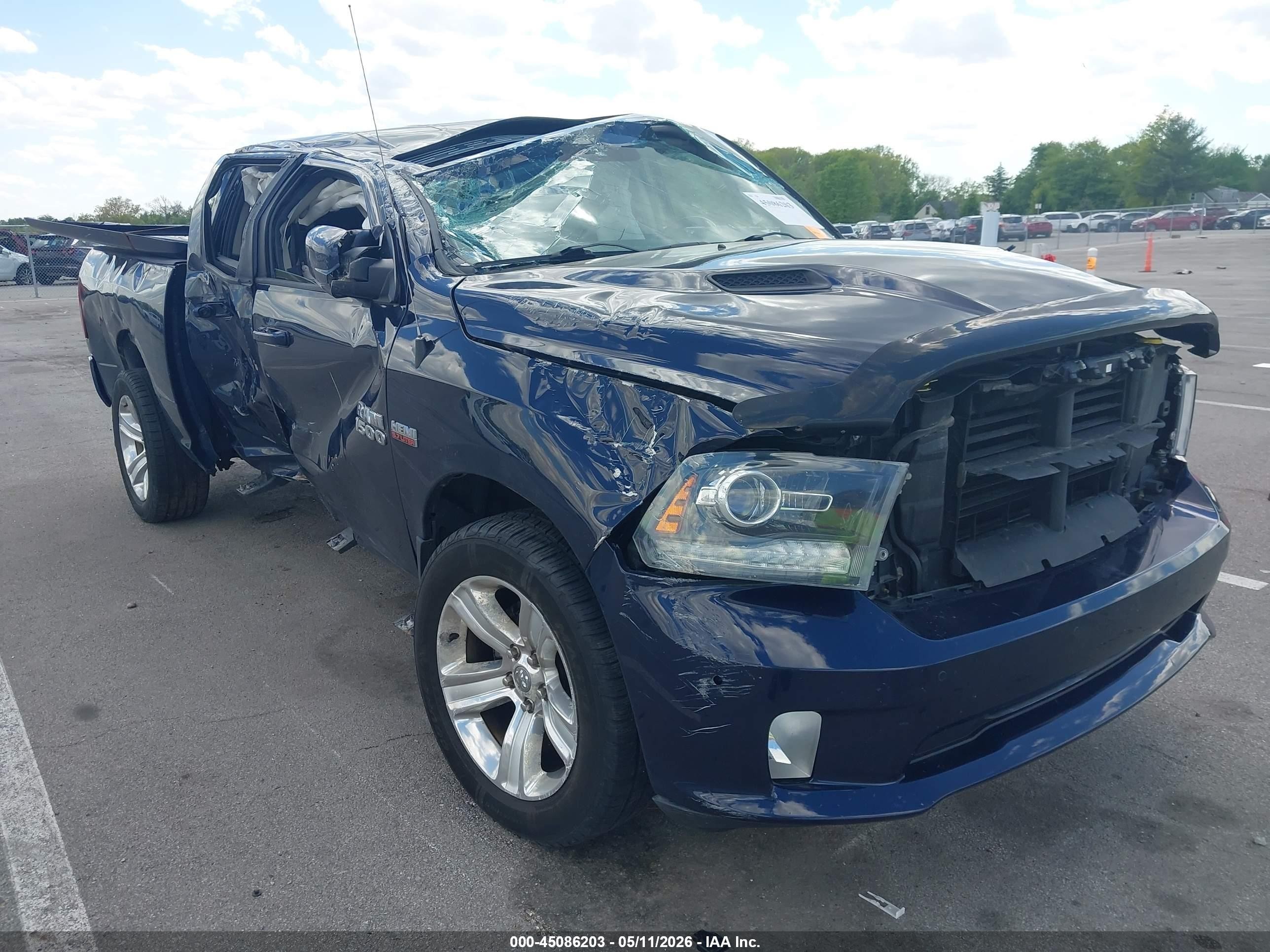 2015 Ram 1500 Sport Blue vin: 1C6RR7MT8FS534023