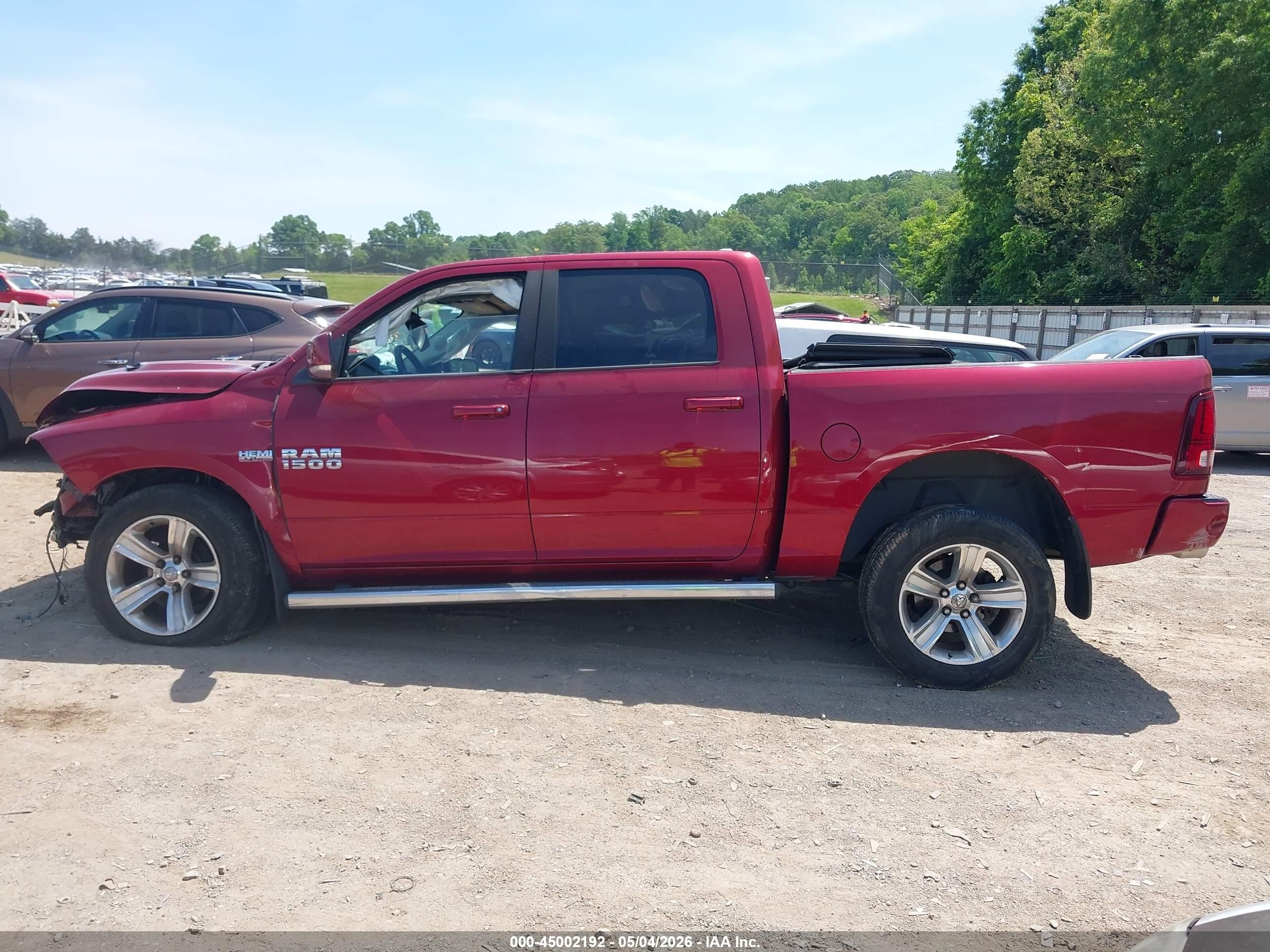 2015 Ram 1500 Sport Maroon vin: 1C6RR7MT8FS598384