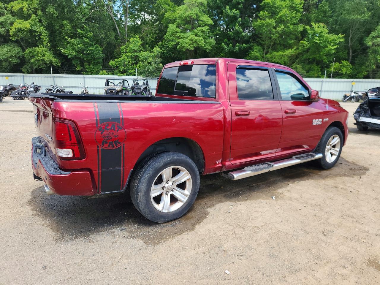 2013 Ram 1500 Sport Красный vin: 1C6RR7MT9DS614041