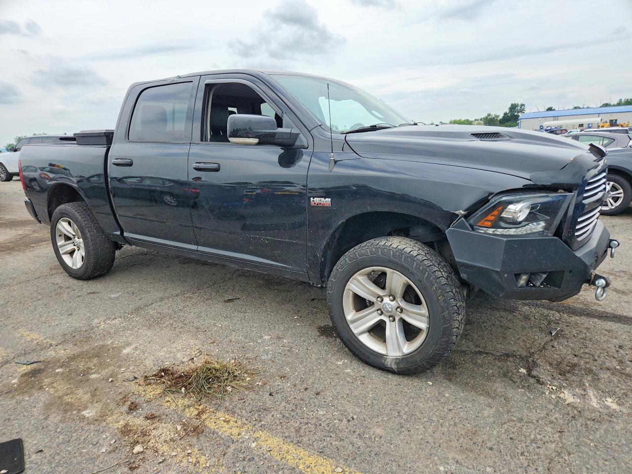 2013 Ram 1500 Sport Черный vin: 1C6RR7MT9DS642034