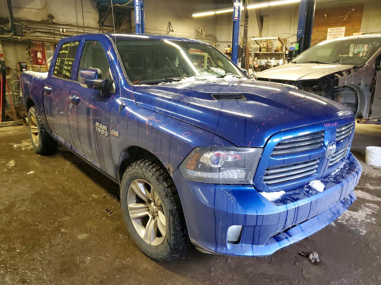 2014 Ram 1500 Sport Blue vin: 1C6RR7MT9ES255999