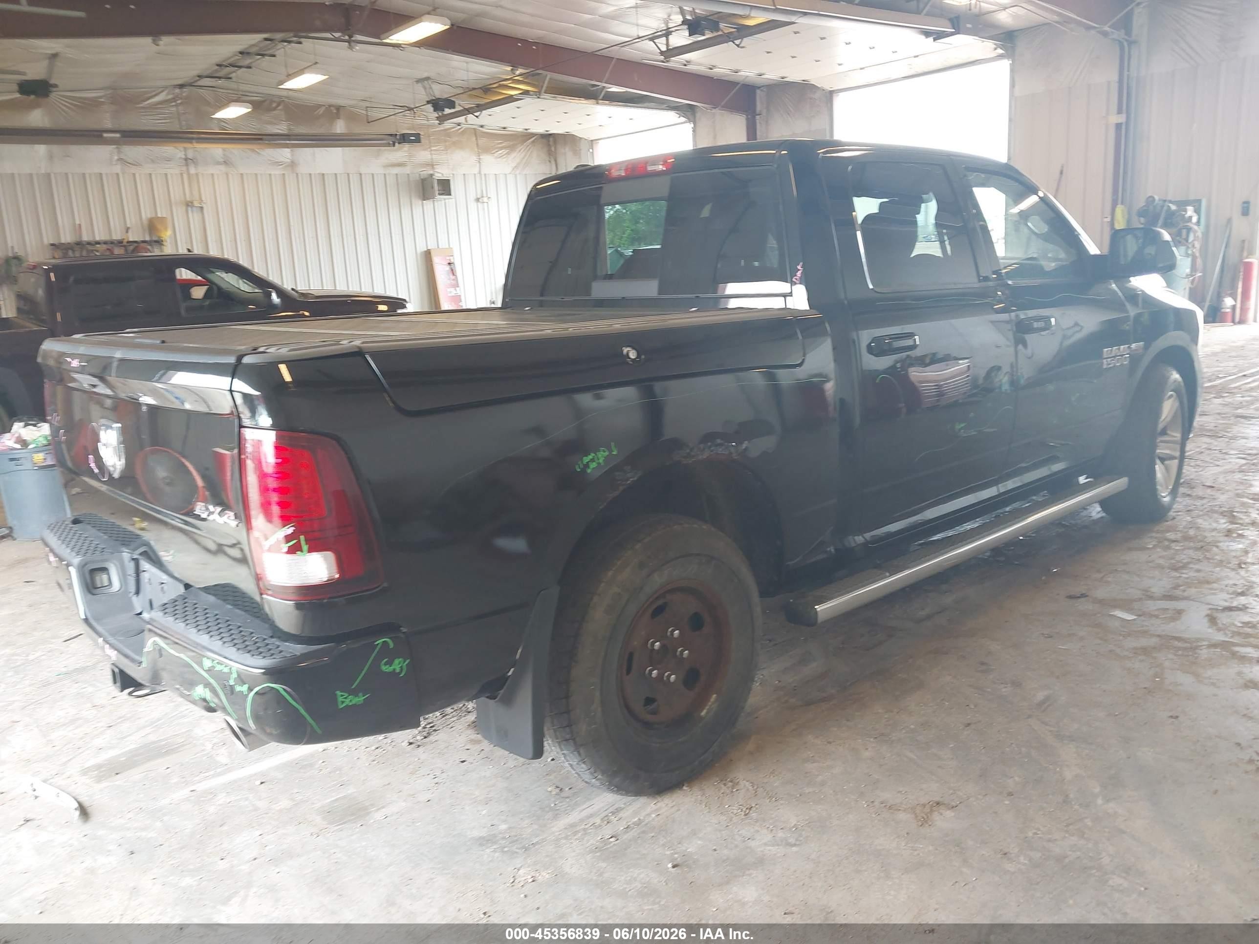 2014 Ram 1500 Sport Black vin: 1C6RR7MT9ES417842