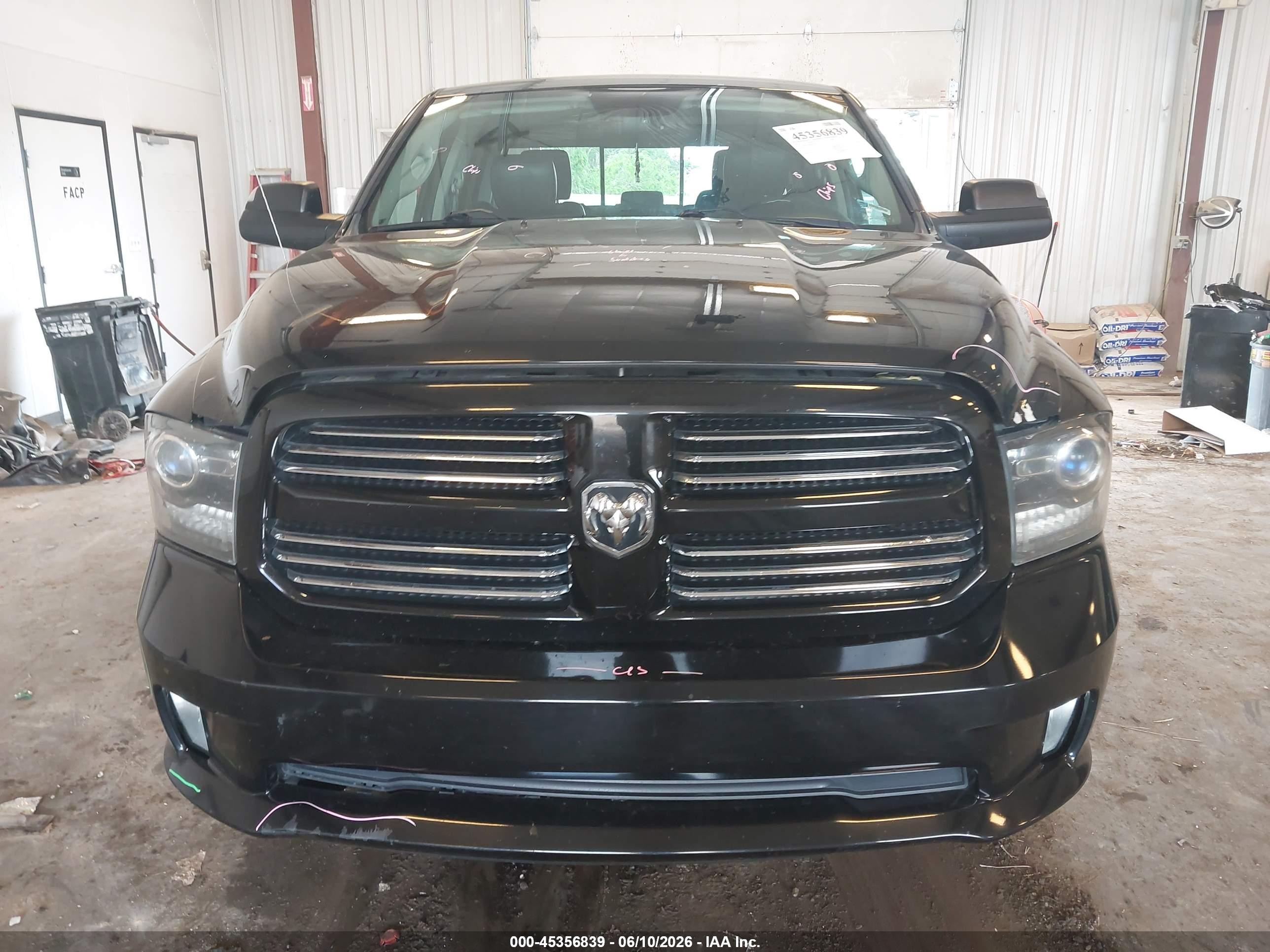 2014 Ram 1500 Sport Black vin: 1C6RR7MT9ES417842