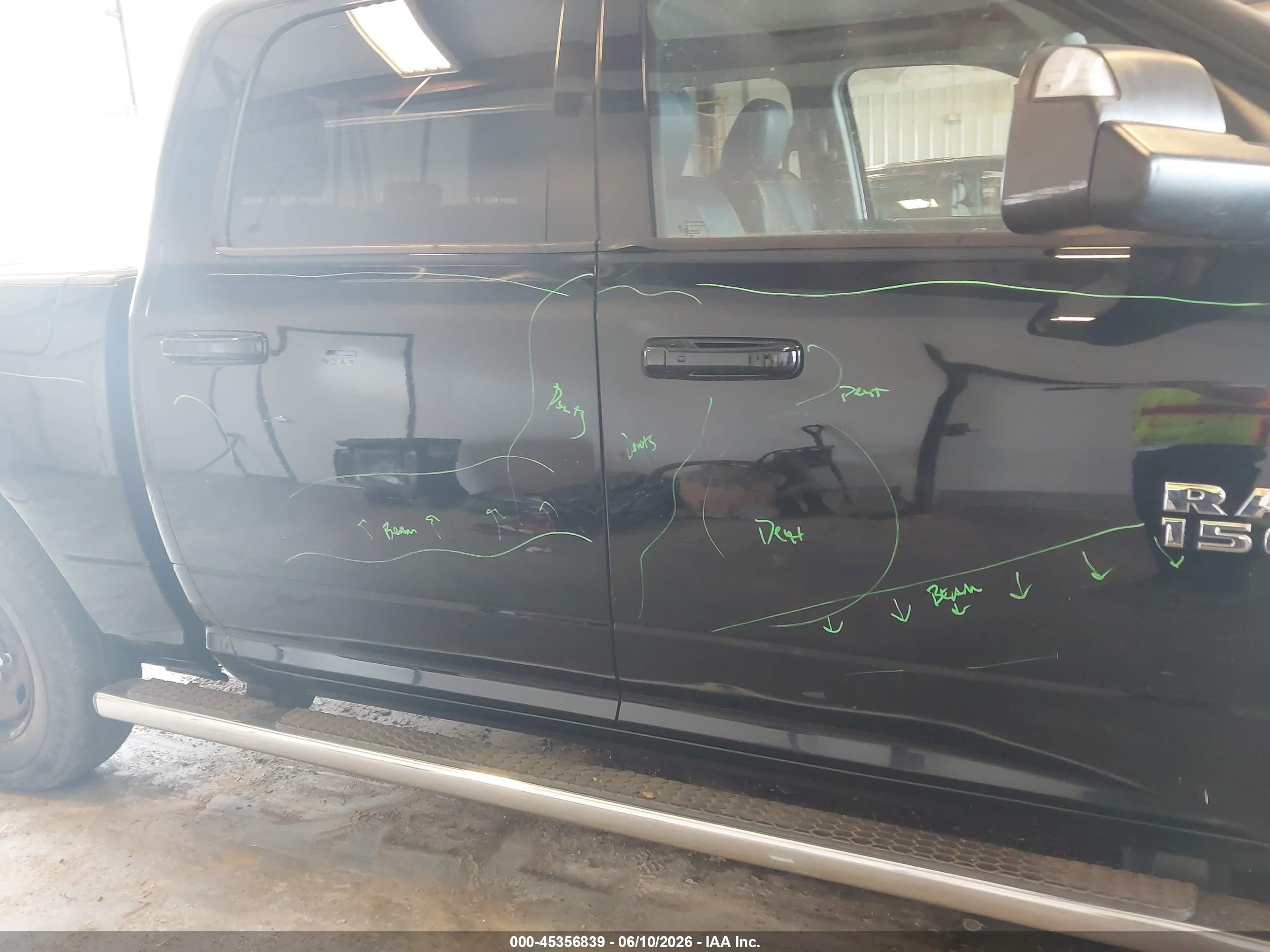 2014 Ram 1500 Sport Black vin: 1C6RR7MT9ES417842