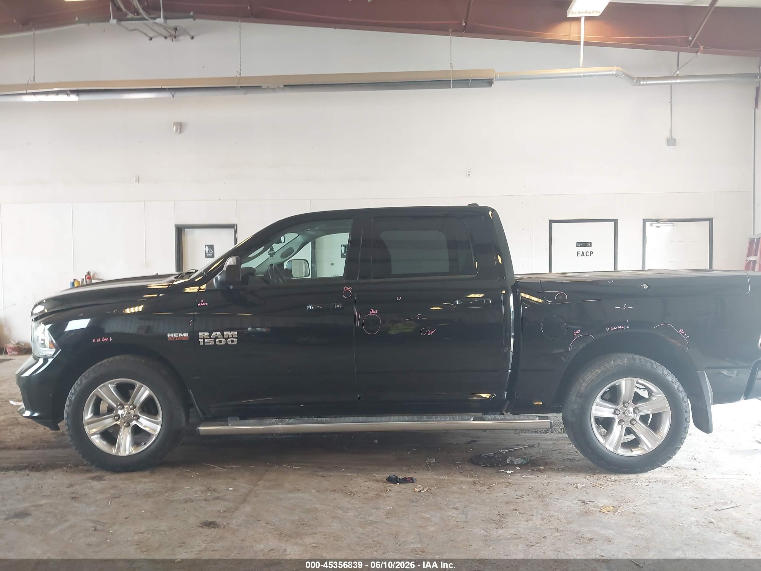 2014 Ram 1500 Sport Black vin: 1C6RR7MT9ES417842