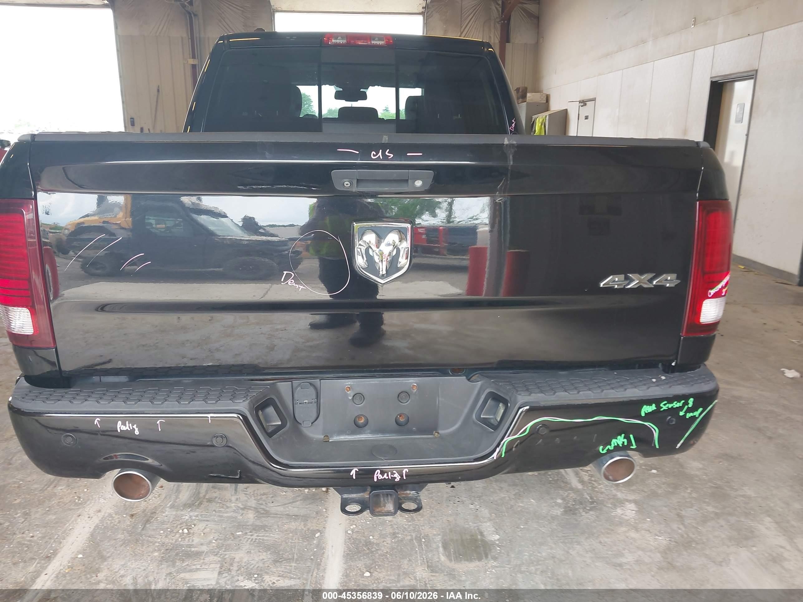2014 Ram 1500 Sport Black vin: 1C6RR7MT9ES417842