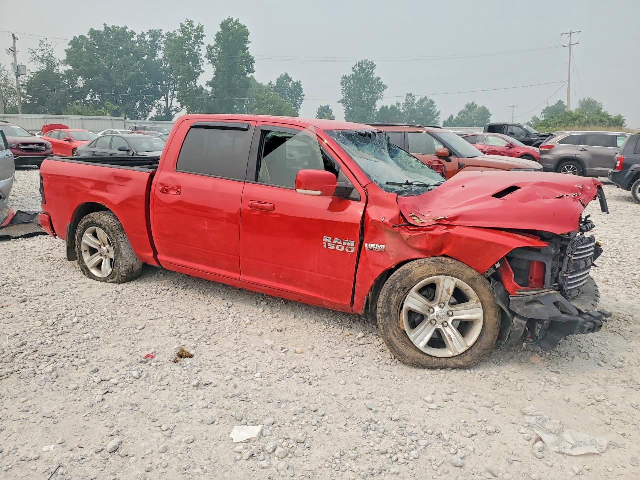 2013 Ram 1500 Sport Red vin: 1C6RR7MTXDS590428