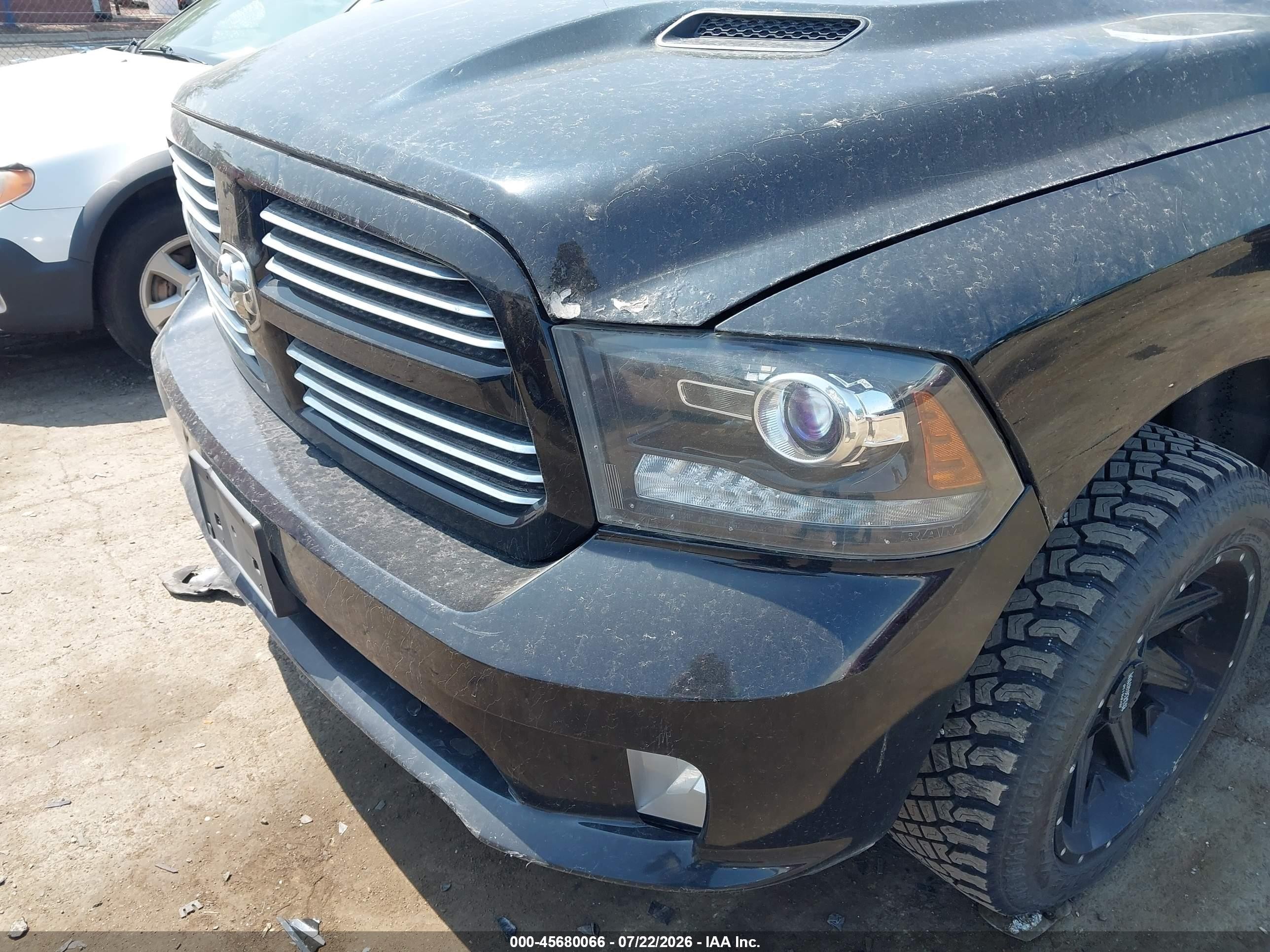 2013 Ram 1500 Sport Black vin: 1C6RR7MTXDS672160