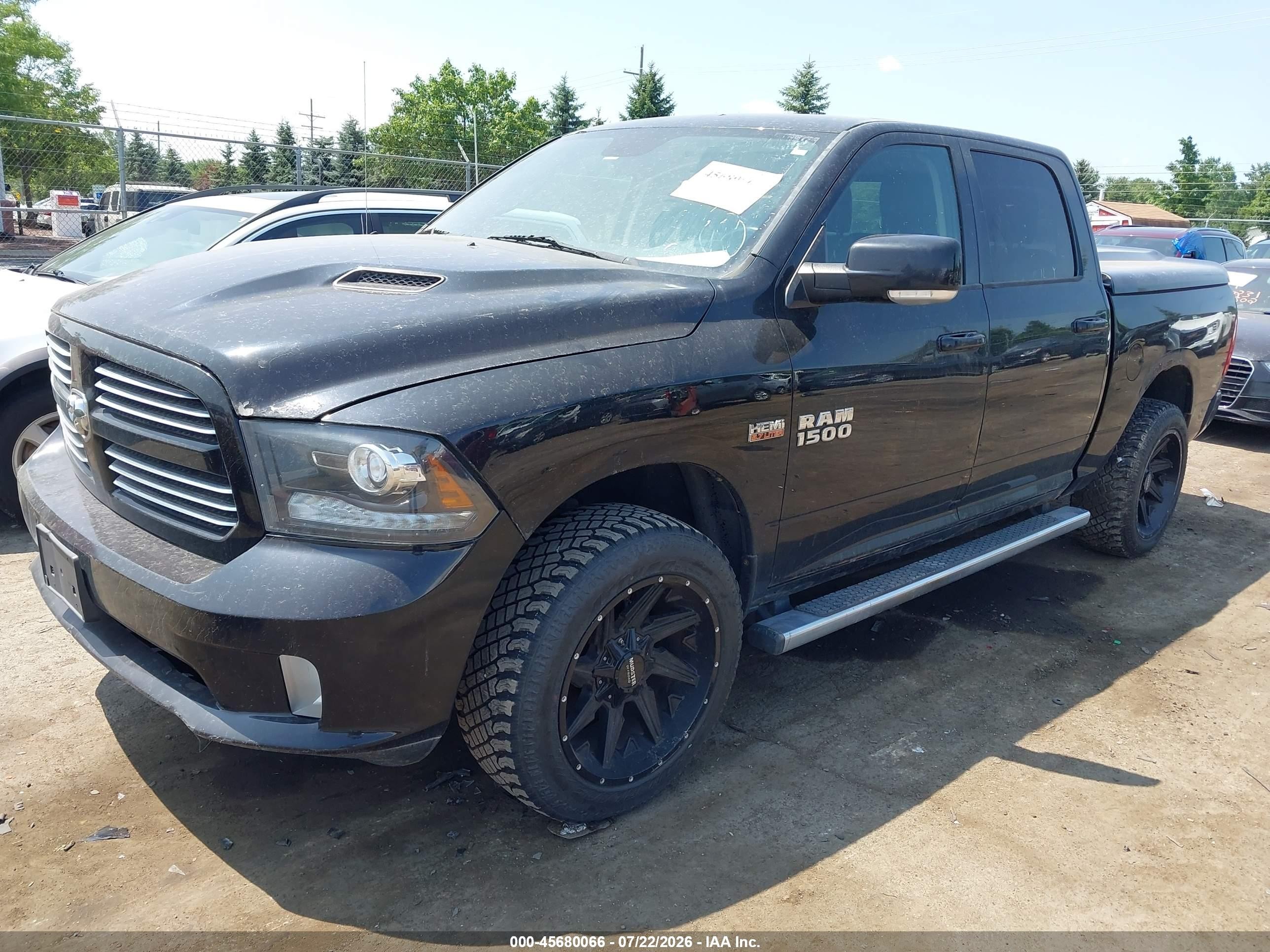 2013 Ram 1500 Sport Black vin: 1C6RR7MTXDS672160