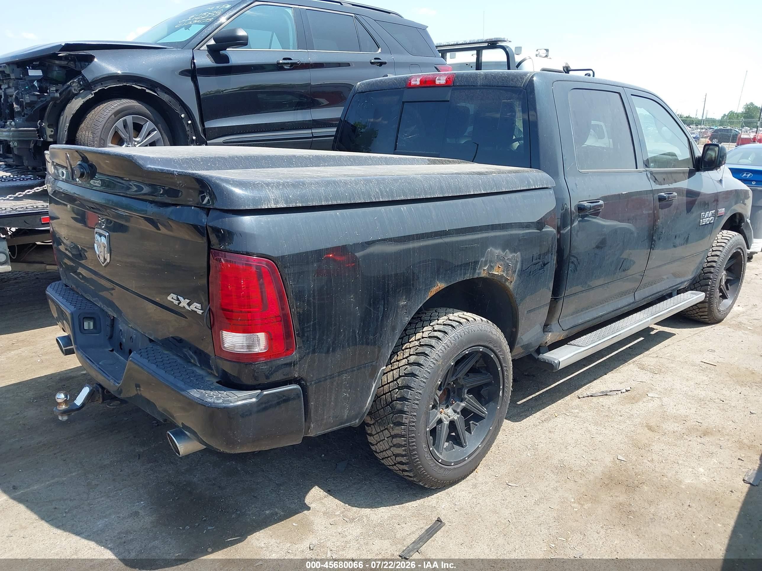 2013 Ram 1500 Sport Black vin: 1C6RR7MTXDS672160