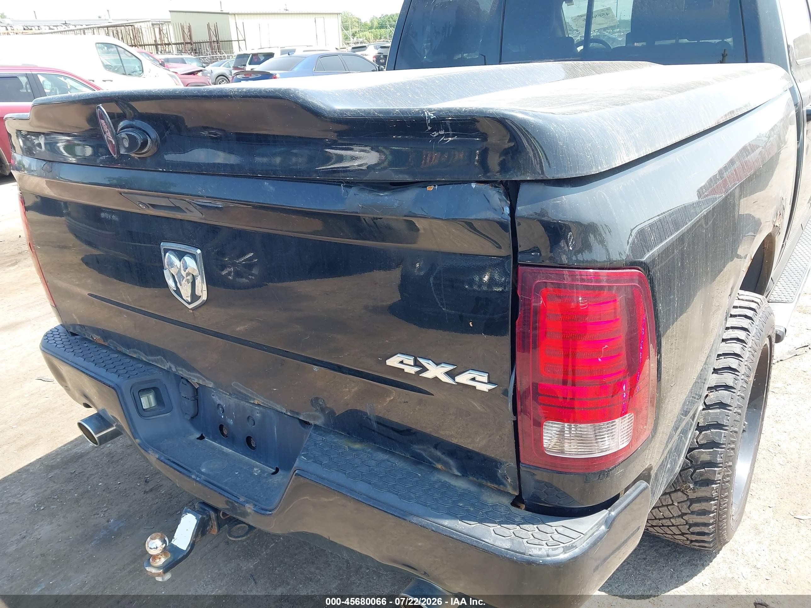 2013 Ram 1500 Sport Black vin: 1C6RR7MTXDS672160