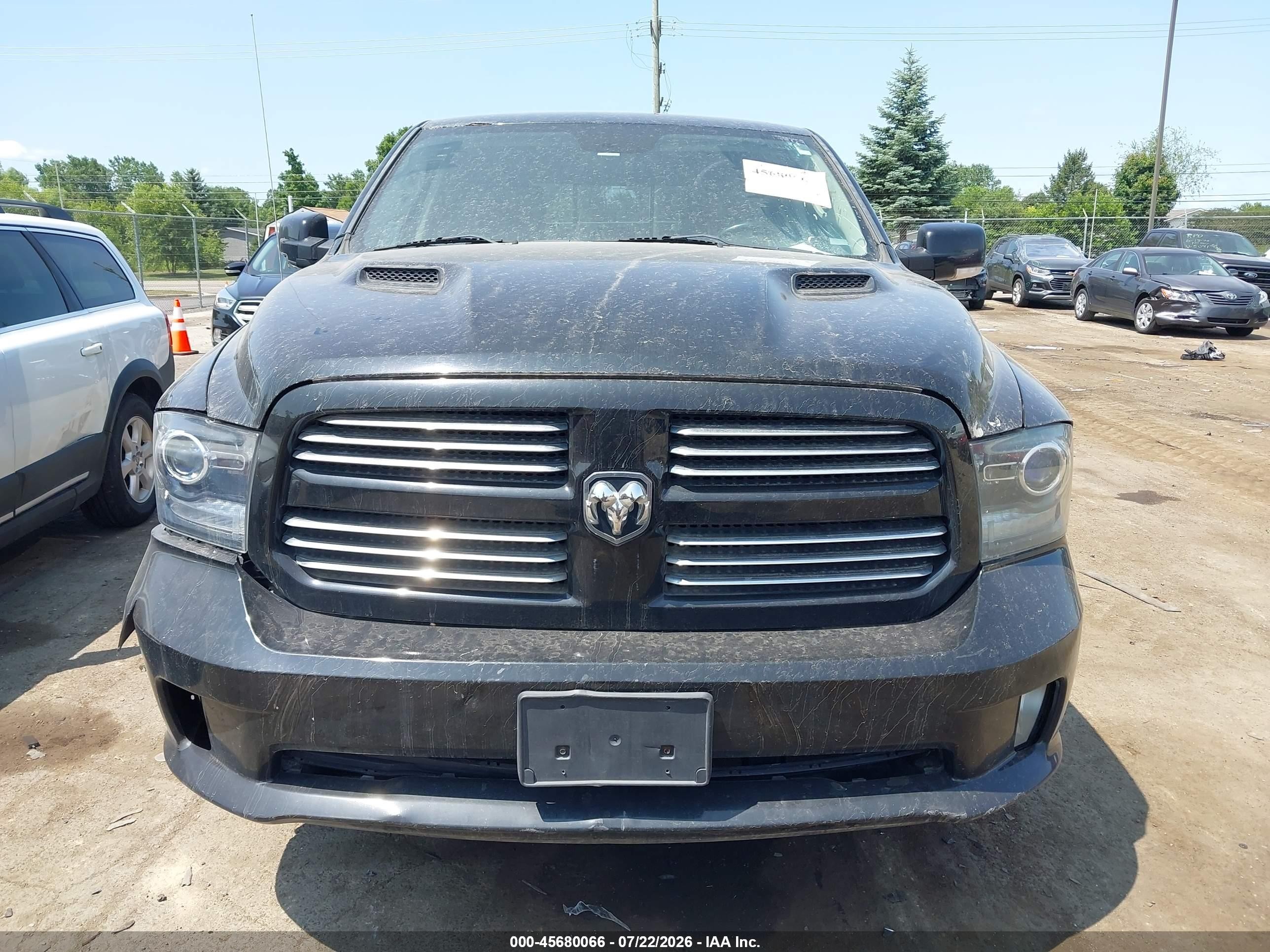 2013 Ram 1500 Sport Black vin: 1C6RR7MTXDS672160