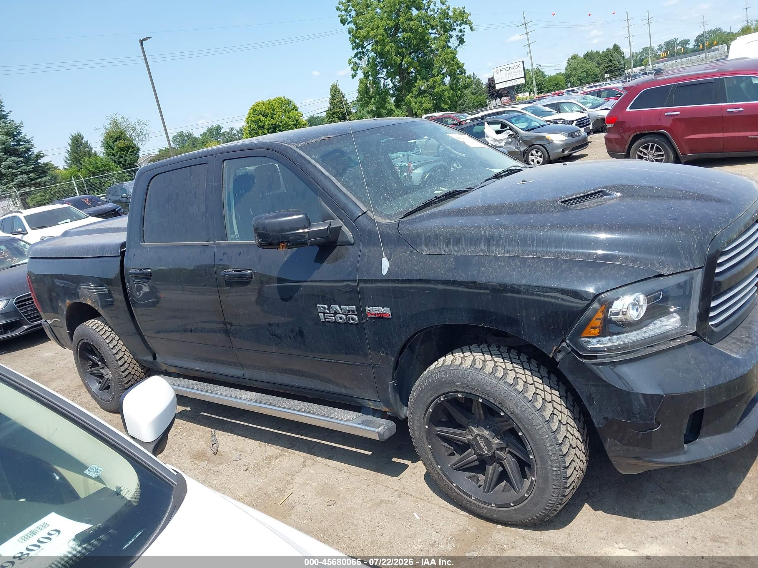 2013 Ram 1500 Sport Black vin: 1C6RR7MTXDS672160