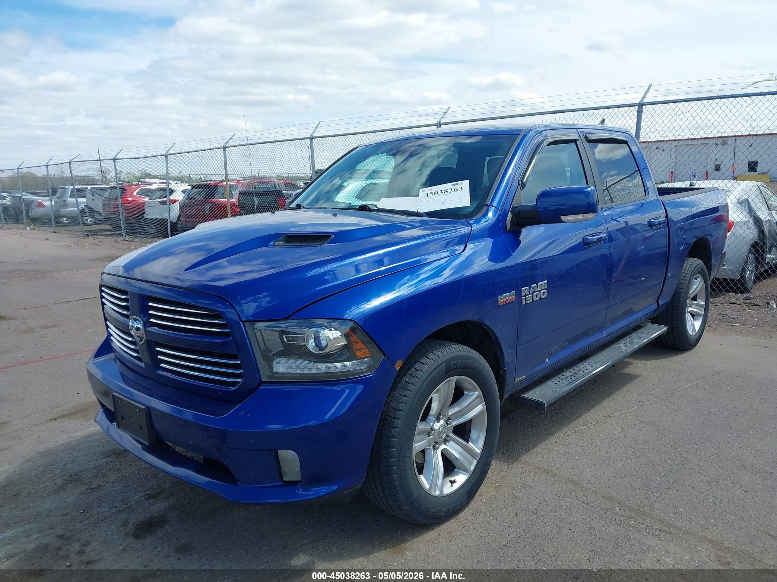 2014 Ram 1500 Sport Blue vin: 1C6RR7MTXES452017