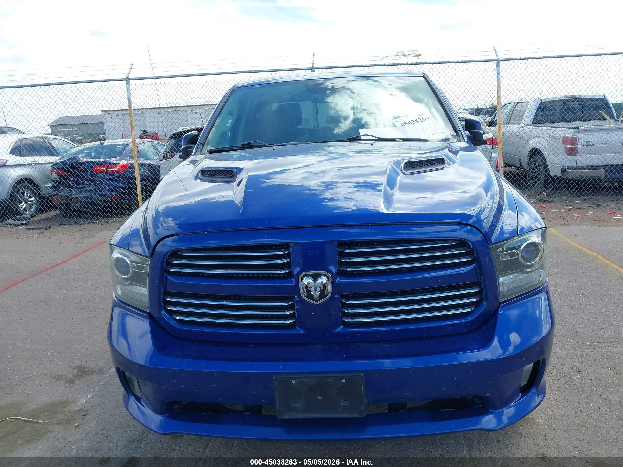2014 Ram 1500 Sport Blue vin: 1C6RR7MTXES452017