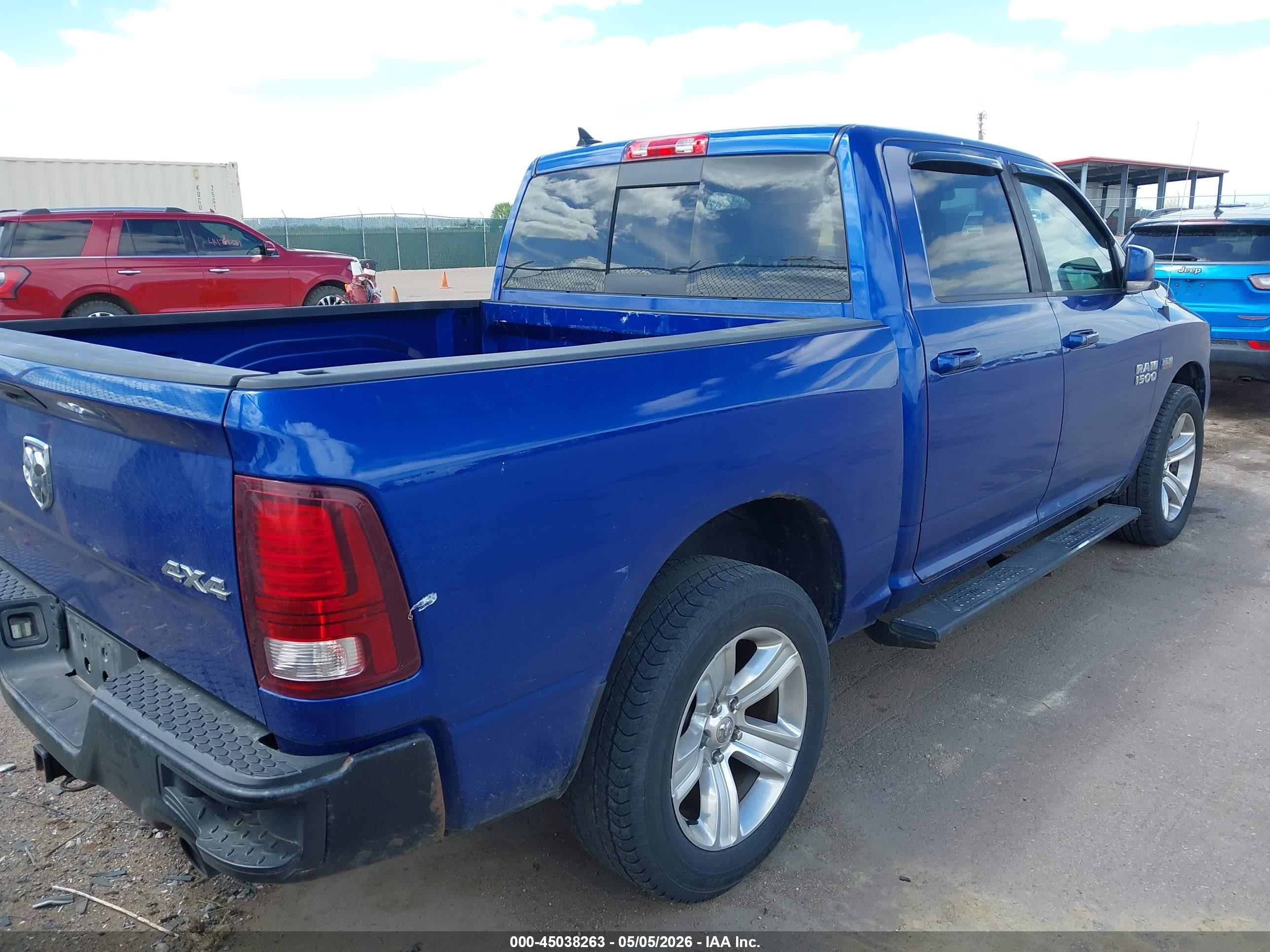 2014 Ram 1500 Sport Blue vin: 1C6RR7MTXES452017