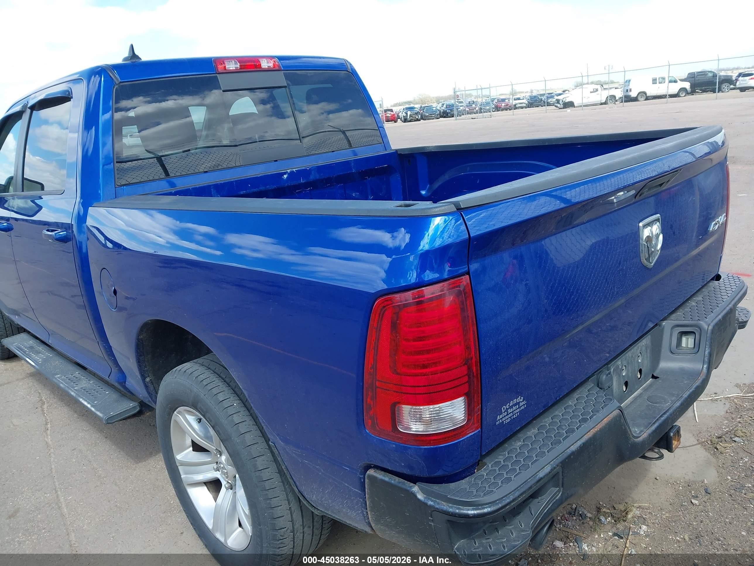 2014 Ram 1500 Sport Blue vin: 1C6RR7MTXES452017